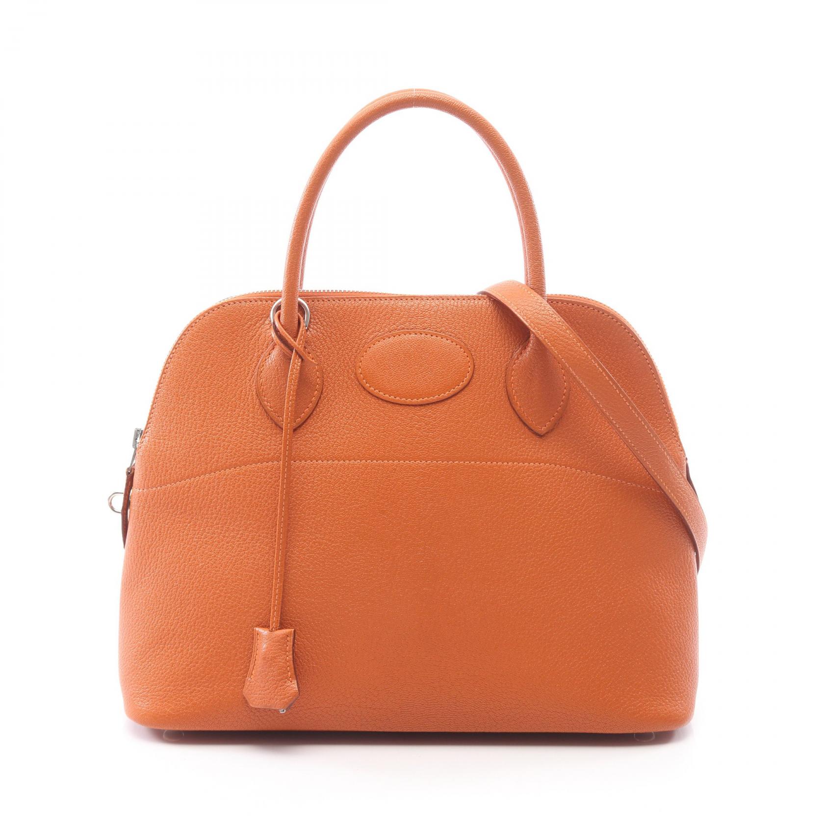 ≪15%OFFクーポン 7/19 20時~7/26 9:59≫エルメス HERMES ボリード31 2WAY ハンドバッグ バッグ レザー シェーブル シェーブル レディース オレンジ系 【中古】|Mike Museum