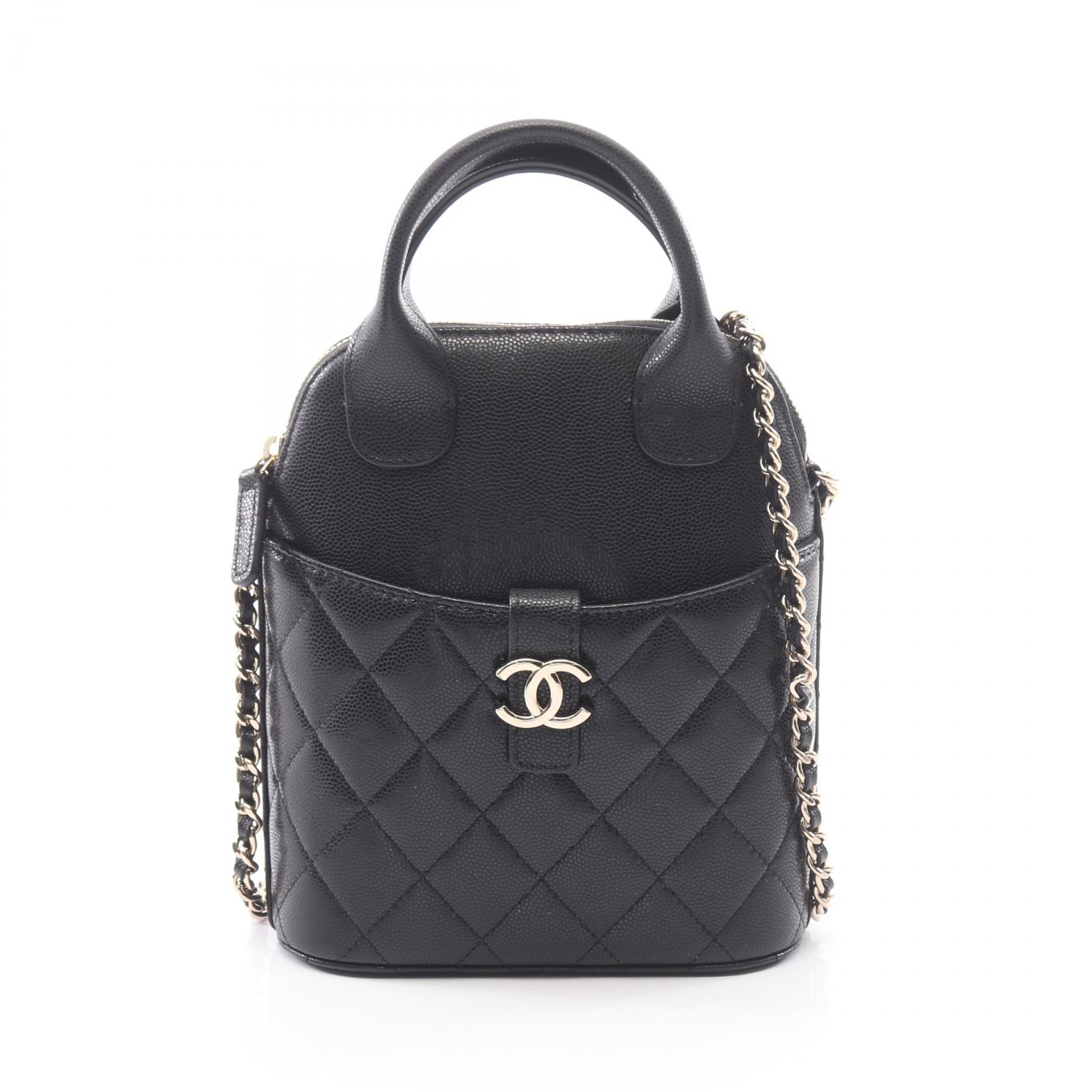 ≪10%OFFクーポン 7/19 20時～7/26 9:59≫シャネル CHANEL マトラッセ 2WAY ショルダーバッグ バッグ キャビアスキン(グレインドカーフ) レディース ブラック系 【中古】｜Mike Museum