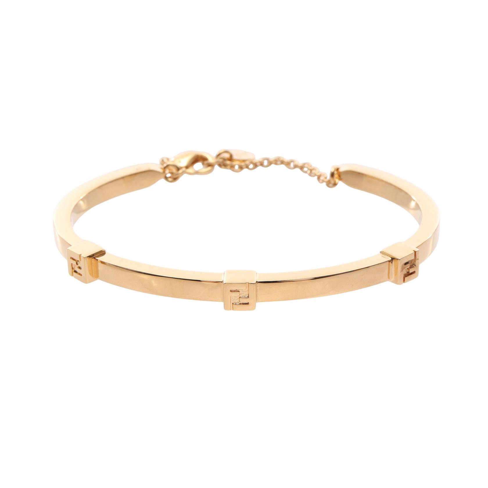 ≪10%OFFクーポン 7/19 20時～7/26 9:59≫フェンディ FENDI FOREVER フォーエバー ブレスレット アクセサリー GP（ゴールドメッキ） レディース ゴールド系 8AL218B08F0CFKM 【新品】｜Mike Museum