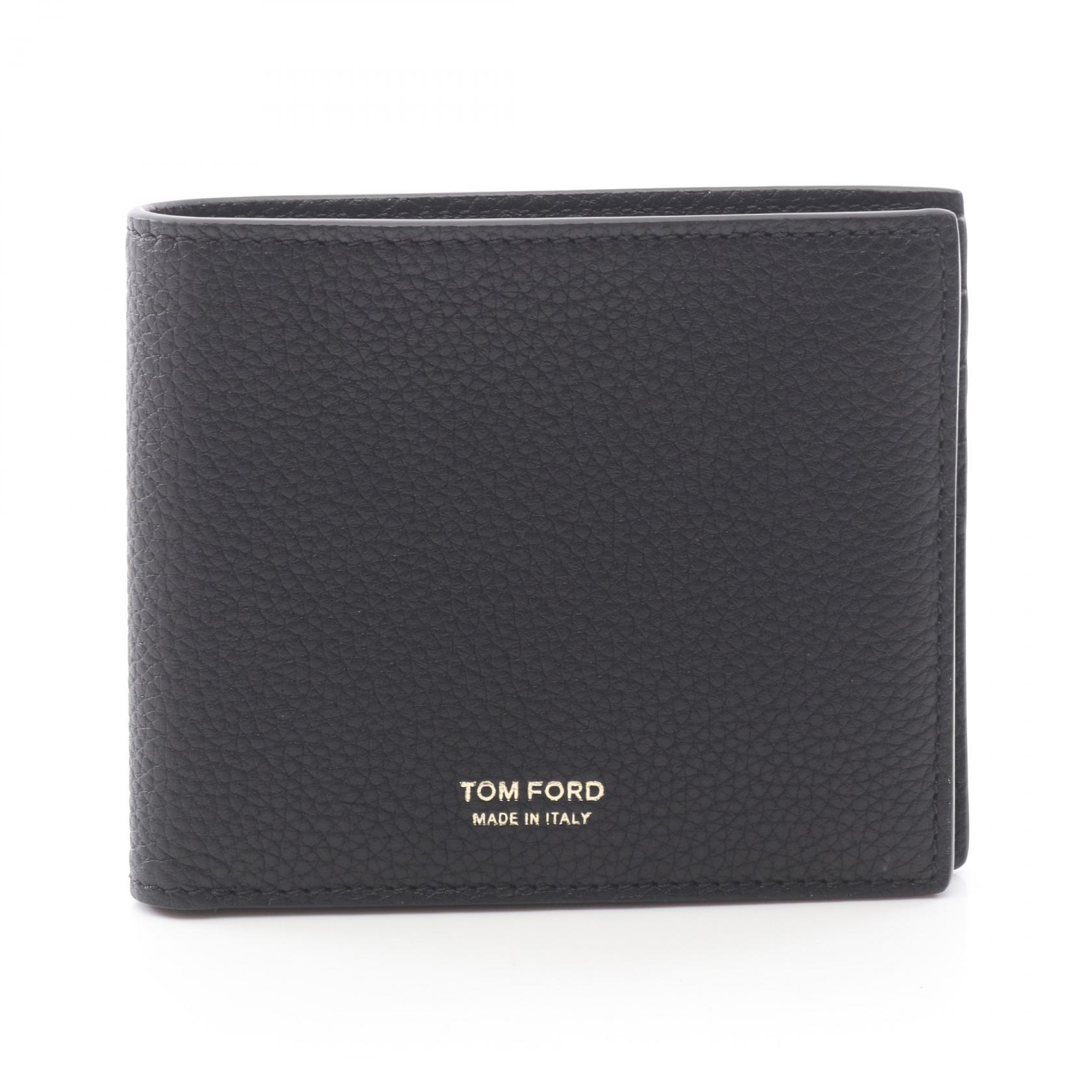 ≪10%OFFクーポン 7/19 20時～7/26 9:59≫トムフォード TOM FORD 二つ折り財布 財布 レザー メンズ ブラック系 Y0228LCL158GNAA 【新品】｜Mike Museum