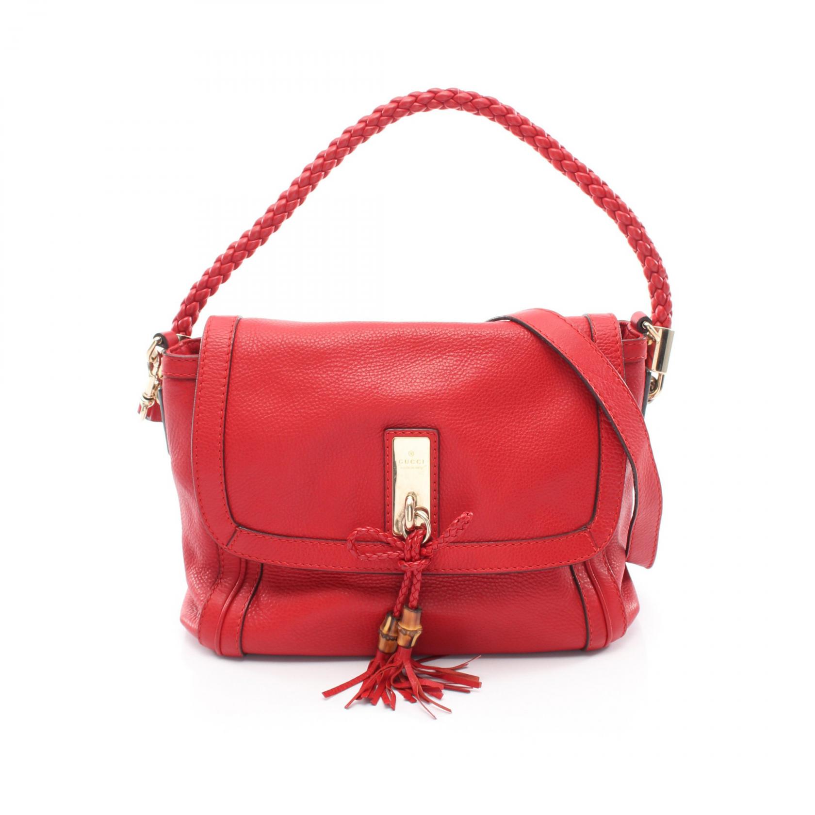 ≪15%OFFクーポン 7/19 20時～7/26 9:59≫グッチ GUCCI ベラ 2WAY ショルダーバッグ バッグ レザー レディース レッド系 282301 【中古】｜Mike Museum