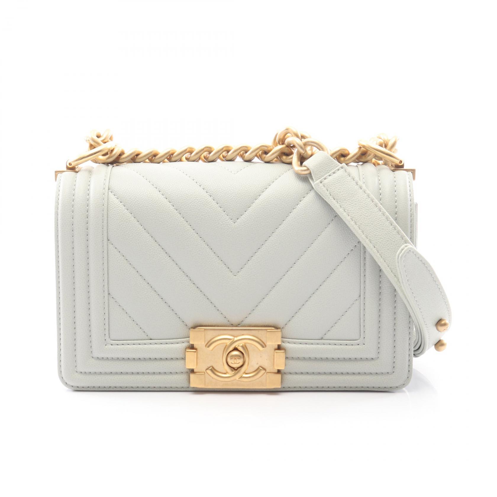 ≪15%OFFクーポン 7/19 20時~7/26 9:59≫シャネル CHANEL ボーイシャネル スモール ショルダーバッグ バッグ キャビアスキン(グレインドカーフ) レディース ブルー系 A67085 【中古】|Mike Museum