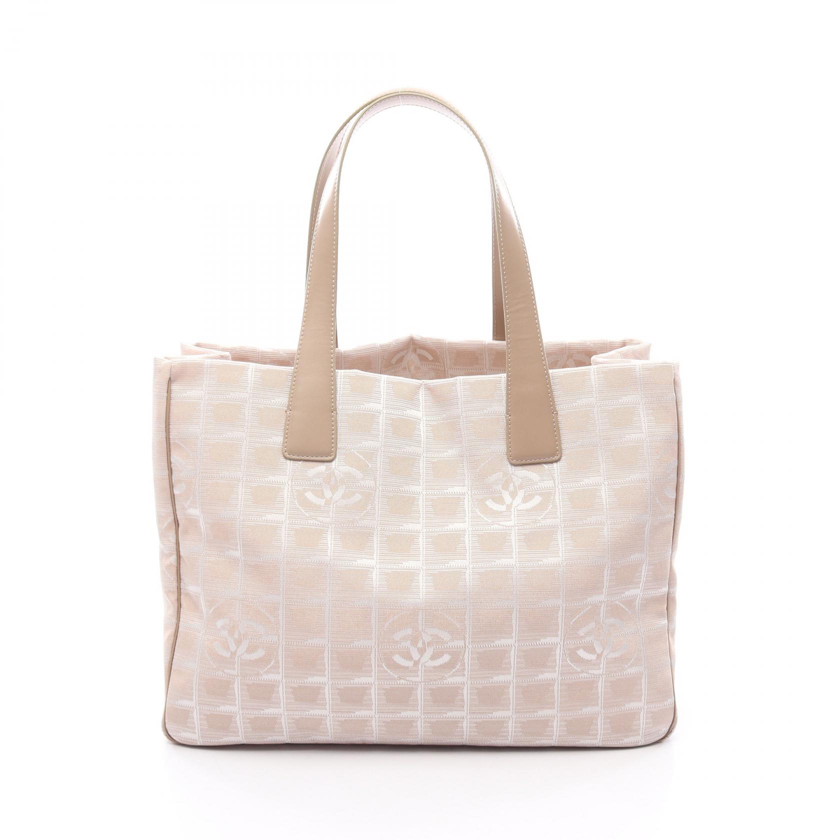 ≪15%OFFクーポン 7/19 20時～7/26 9:59≫シャネル CHANEL ニュートラベルラインMM トートバッグ バッグ レザー ナイロンキャンバス レディース ベージュ系 A15991 【中古】｜Mike Museum