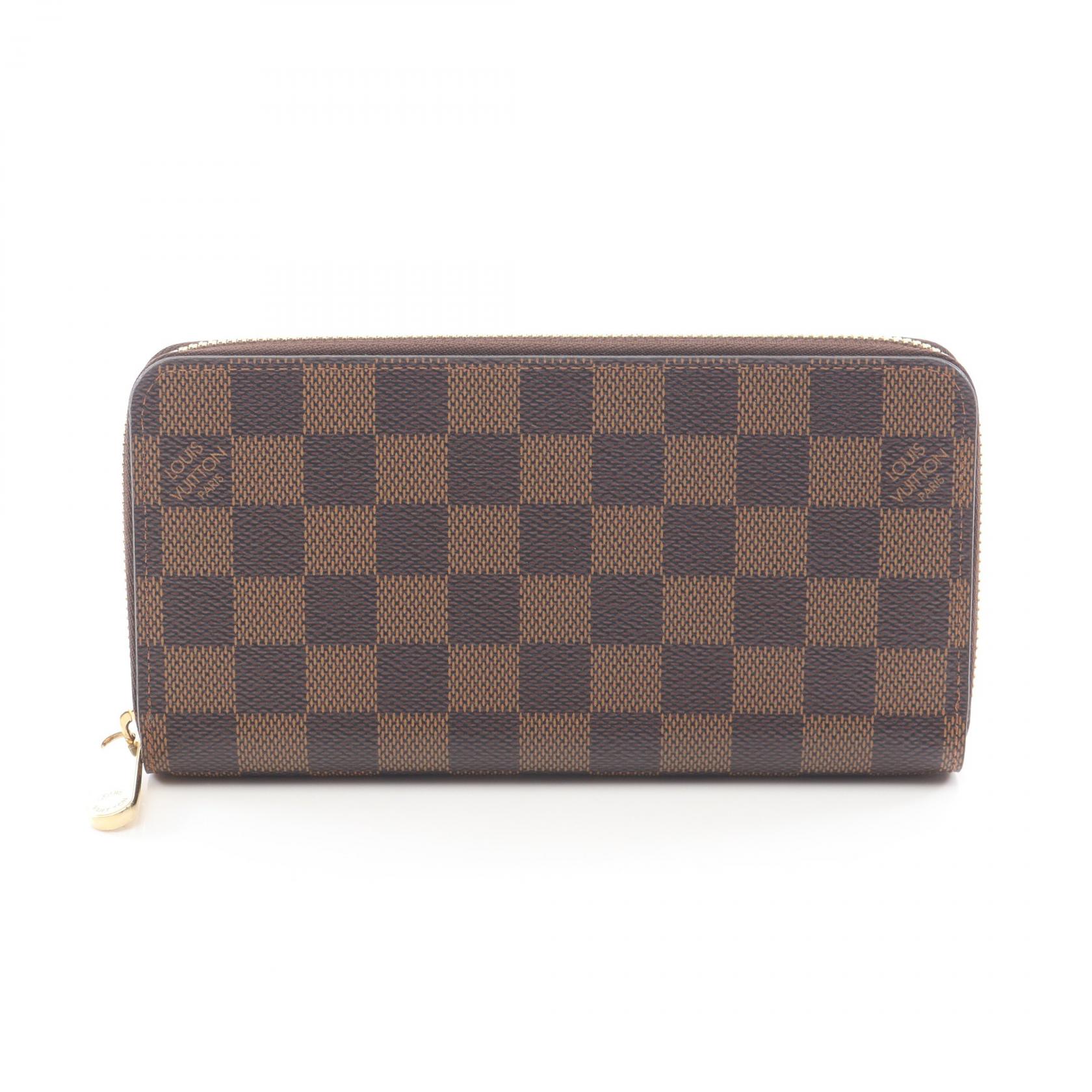 ≪10%OFFクーポン 7/19 20時～7/26 9:59≫ルイ・ヴィトン LOUIS VUITTON ジッピーウォレット ラウンド長財布 財布 PVC ダミエ レディース ブラウン系 N60046 【中古】｜Mike Museum