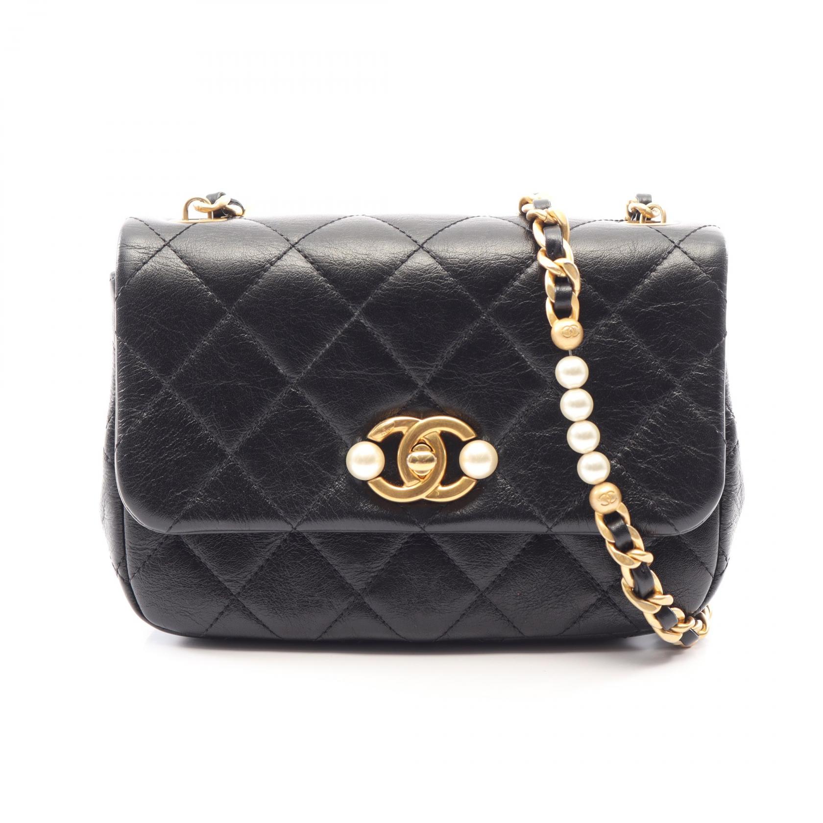 ≪10%OFFクーポン 7/19 20時~7/26 9:59≫シャネル CHANEL マトラッセ ショルダーバッグ バッグ レザー レディース ブラック系 AS3000 【中古】|Mike Museum