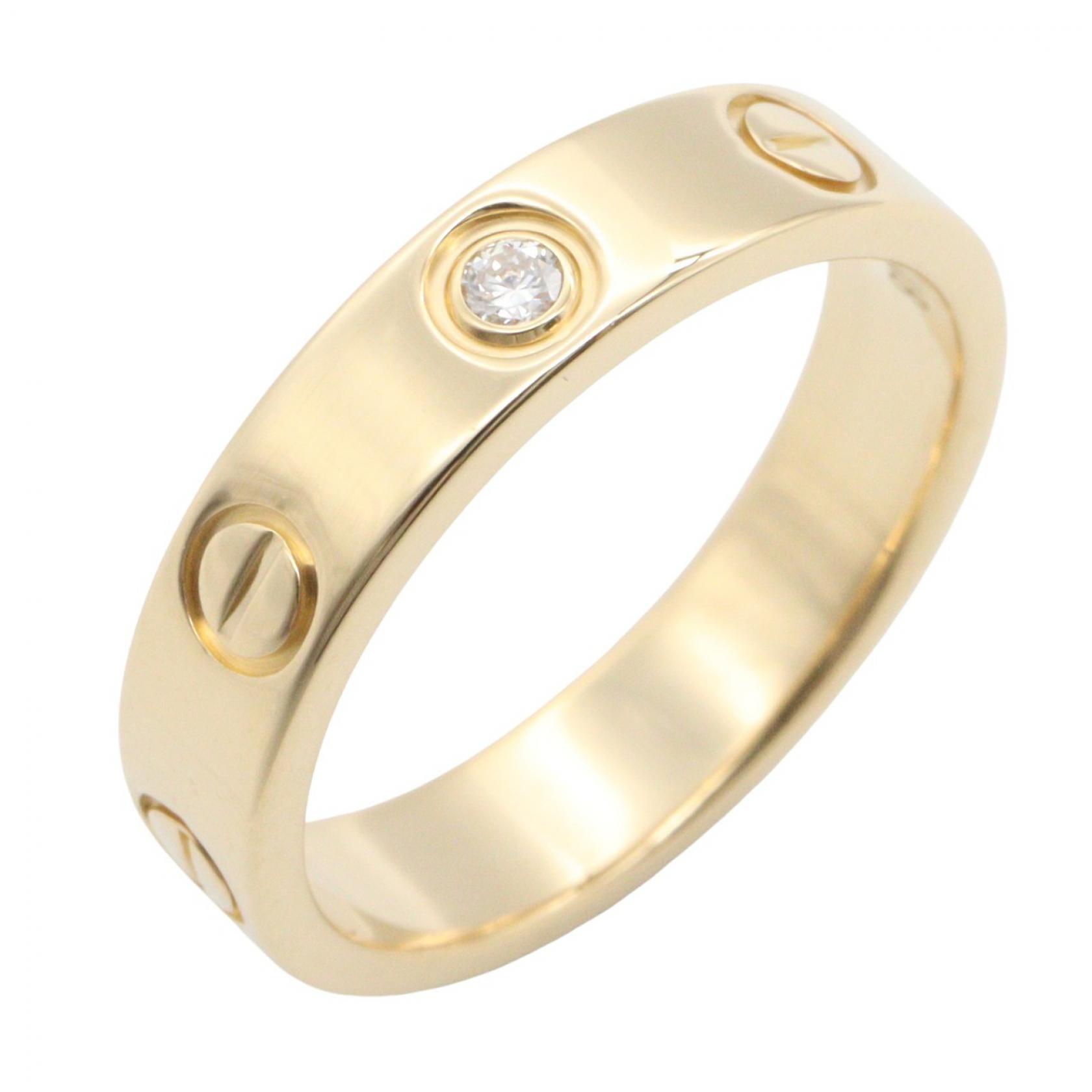 カルティエ CARTIER ミニラブ 1PD リング リング・指輪 ジュエリー K18（イエローゴールド） ダイヤモンド レディース ゴールド系 / クリア系 【中古】｜Mike Museum 132,000円