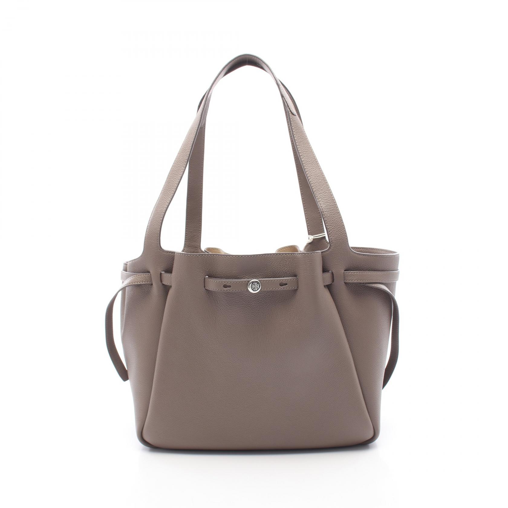 ≪10%OFFクーポン 7/19 20時～7/26 9:59≫トリーバーチ Tory Burch ロミー トート トートバッグ バッグ レザー レディース グレー系 163388251 【新品】｜Mike Museum