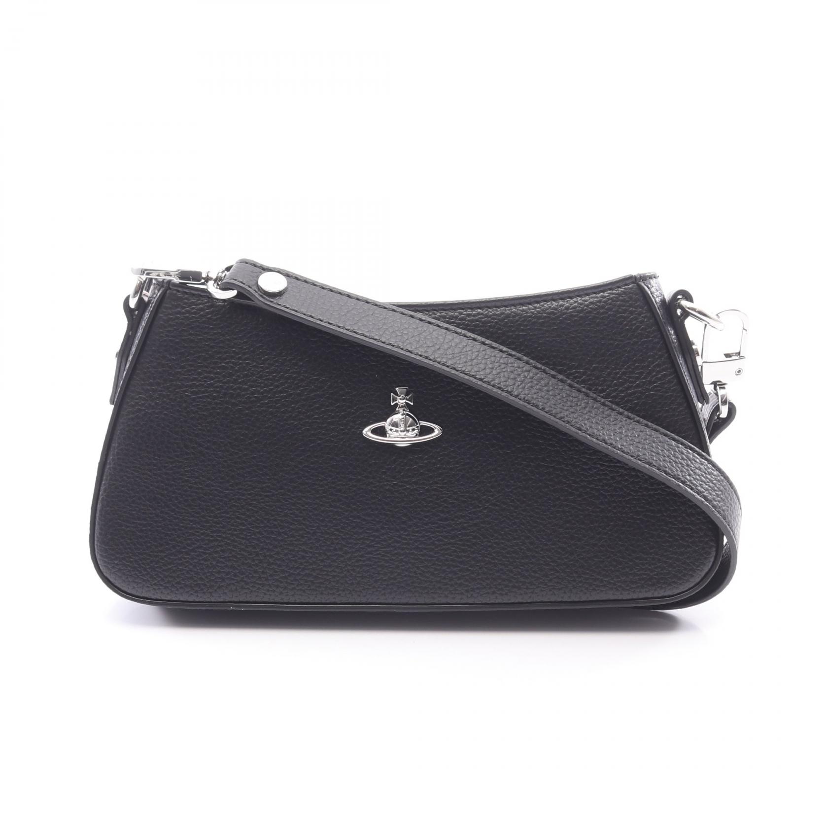 ≪10%OFFクーポン 7/19 20時～7/26 9:59≫ヴィヴィアンウエストウッド Vivienne Westwood TASHA SHOULDER PHONE BAG ショルダーバッグ バッグ フェイクレザー レディース ブラック系 5801000JWS000DN403 【新品】｜Mike Museum