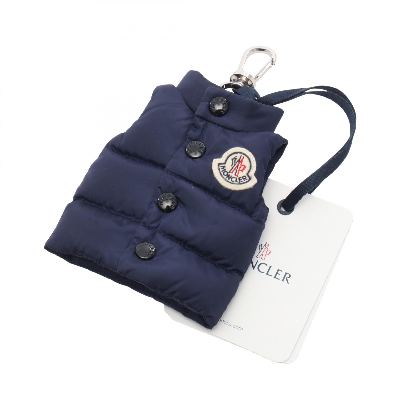 ≪10%OFFクーポン 7/19 20時~7/26 9:59≫モンクレール MONCLER ベスト キーリング付き チャーム アクセサリー ナイロン レザー メンズ レディース ネイビー系 / ブラック系 / マルチカラー 6F00002M7726772 【新品】|Mike Museum