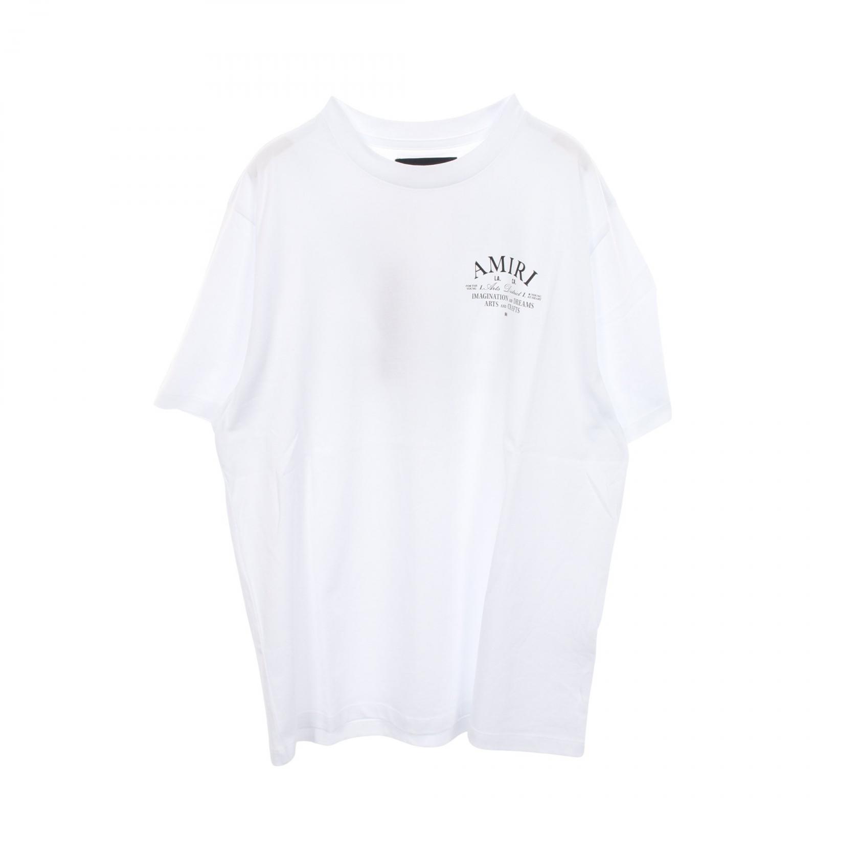 アミリ AMIRI District 半袖Tシャツ 衣料品 トップス コットン メンズ ホワイト系 AMJYTE1034L 【新品】｜Mike Museum
