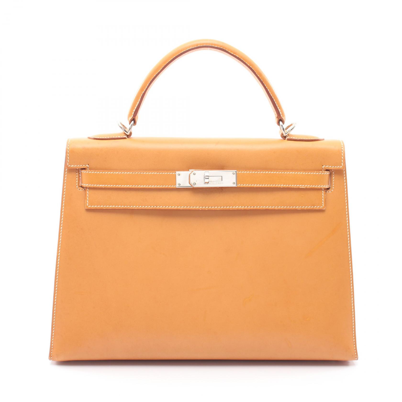 ≪15%OFFクーポン 7/19 20時～7/26 9:59≫エルメス HERMES ケリー32 ナチュラル 外縫い 2WAY ハンドバッグ バッグ ヴォーシャモニー ヴォーシャモニー レディース ブラウン系 【中古】｜Mike Museum