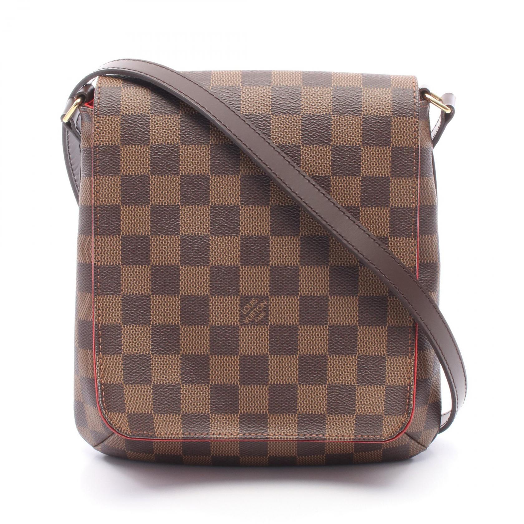 ≪10%OFFクーポン 7/19 20時~7/26 9:59≫ルイ・ヴィトン LOUIS VUITTON ミュゼットサルサ ロングストラップ ダミエエベヌ ショルダーバッグ バッグ PVCコーティングキャンバス レザー ダミエ レディース ブラウン系 N51300 【中古】|Mike Museum