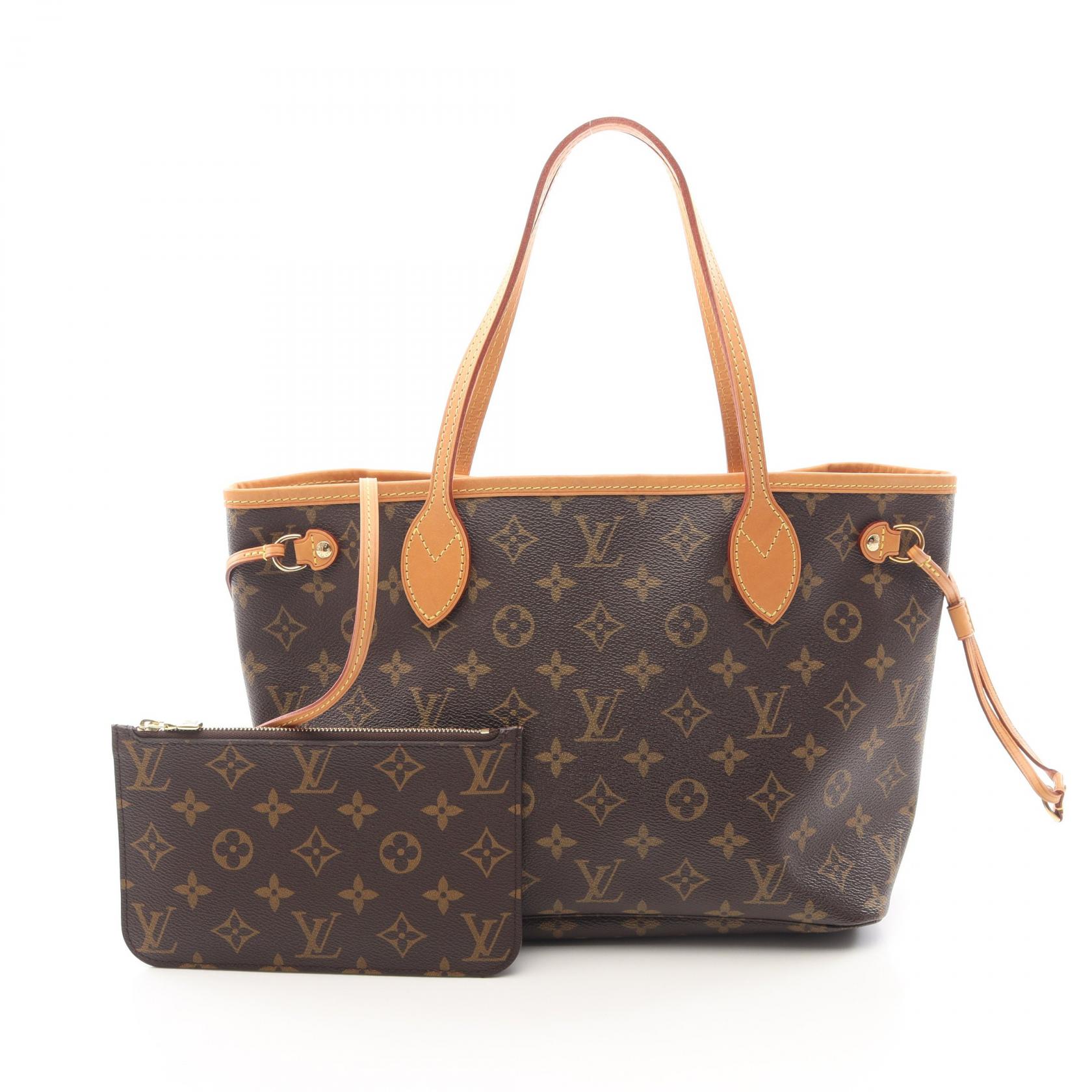 ≪15%OFFクーポン 7/19 20時~7/26 9:59≫ルイ・ヴィトン LOUIS VUITTON ネヴァーフルPM モノグラム トートバッグ バッグ PVCコーティングキャンバス レザー モノグラム レディース ブラウン系 M41000 【中古】|Mike Museum