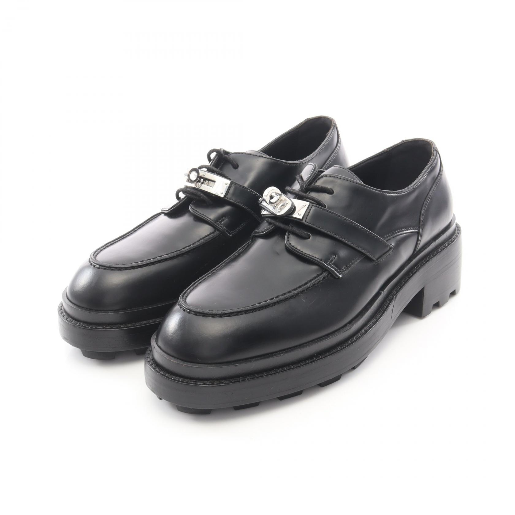 【P5倍&times;5%クーポン｜7/29 20時～8/2 23:59】エルメス HERMES ダービー ローファー 靴 レザー レディース ブラック系 【中古】｜Mike Museum