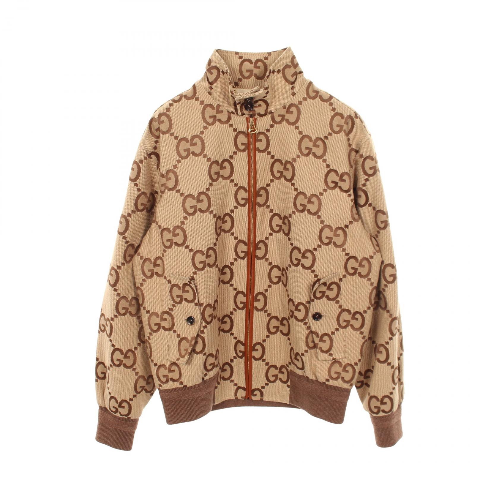 グッチ GUCCI ジャンボGGキャンバス 衣料品 アウター コットン / ポリエステル メンズ ベージュ系 / ブラウン系 【中古】｜Mike Museum