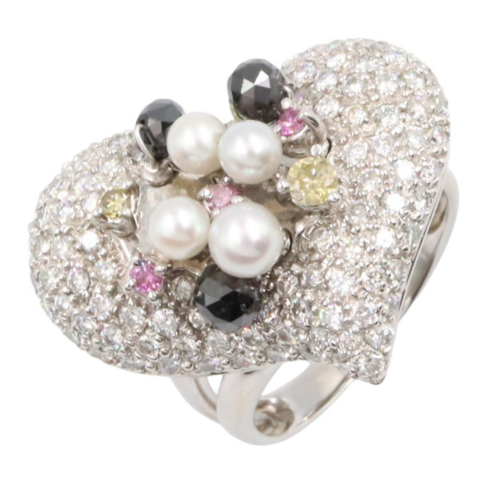 ≪10%OFFクーポン 7/19 20時～7/26 9:59≫ジュエリー JEWELRY ダイヤリング リング・指輪 ジュエリー K18WG（ホワイトゴールド） ダイヤモンド レディース シルバー系 / クリア系 ﾀﾞｲﾔ 12.0g 【中古】｜Mike Museum