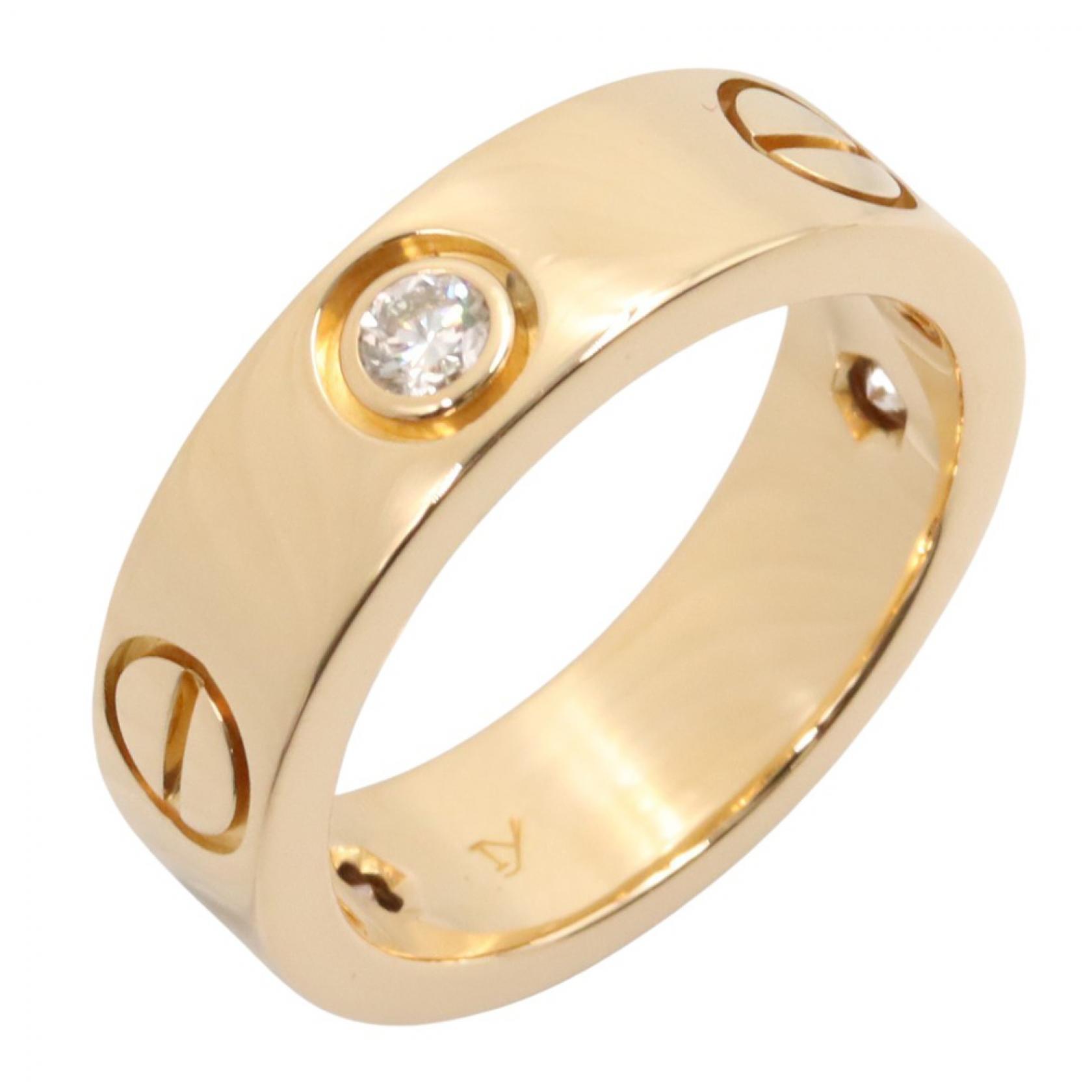 ≪10%OFFクーポン 7/19 20時~7/26 9:59≫カルティエ CARTIER ラブリング 3PD リング・指輪 ジュエリー K18(イエローゴールド) ダイヤモンド レディース ゴールド系 / クリア系 B4032400 【中古】|Mike Museum