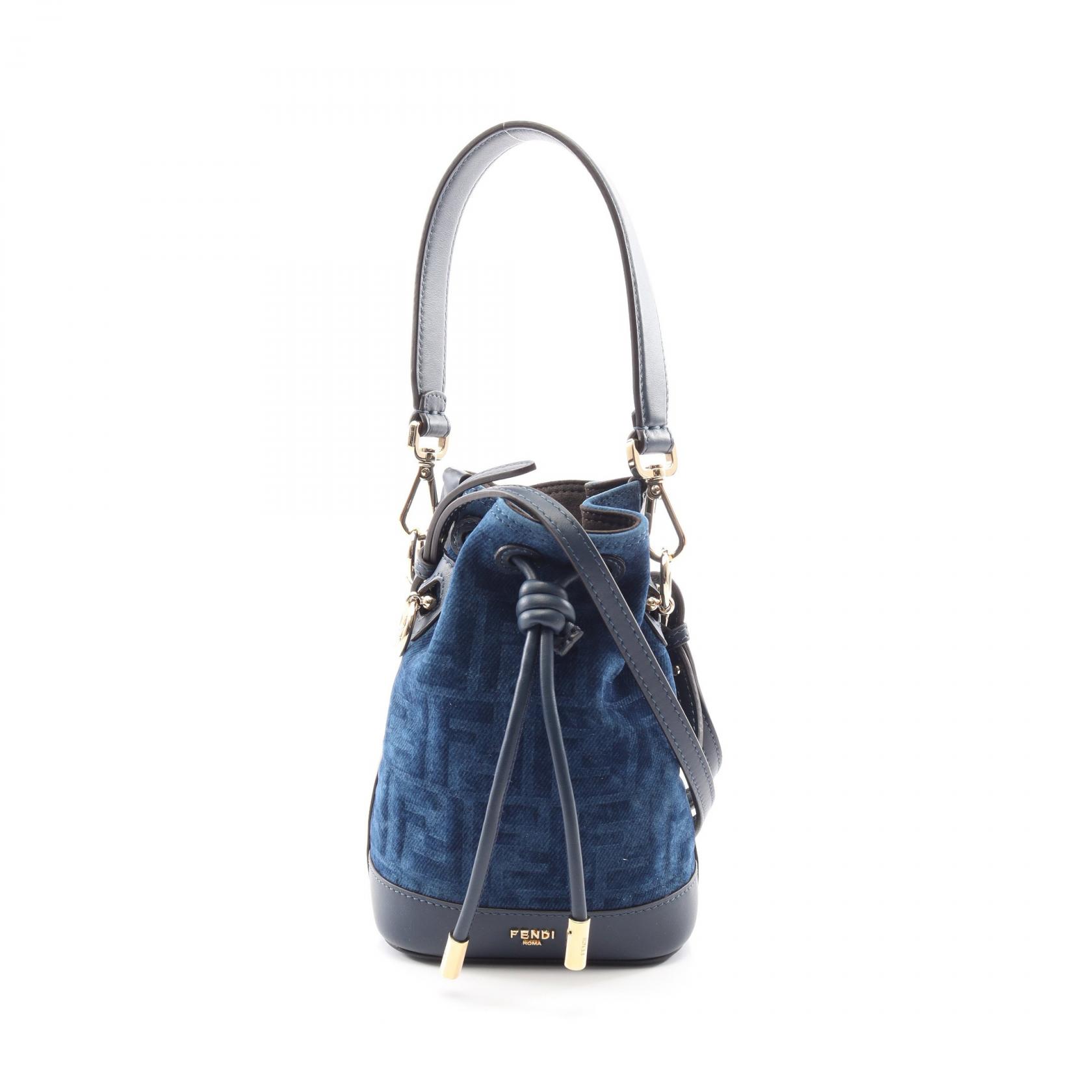≪10%OFFクーポン 7/19 20時~7/26 9:59≫フェンディ FENDI ミニ モントレゾール FFフロックデニム 2WAY ハンドバッグ バッグ ファブリック レザー レディース ブルー系 / ネイビー系 8BS109AVR6F1UJW 【新品】|Mike Museum