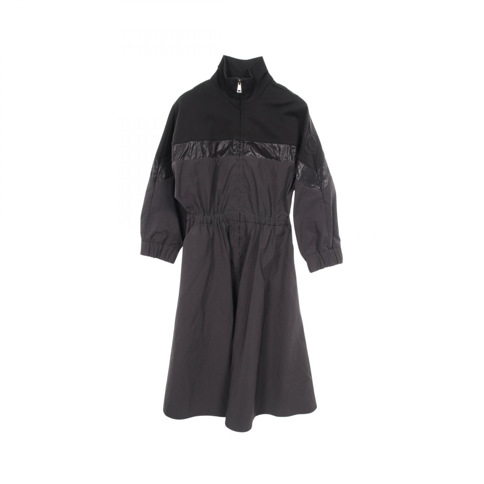 ≪10%OFFクーポン 7/19 20時~7/26 9:59≫モンクレール MONCLER ABITO ワンピース 衣料品 トップス レーヨン ナイロン ポリエステル レディース ブラック系 【中古】|Mike Museum