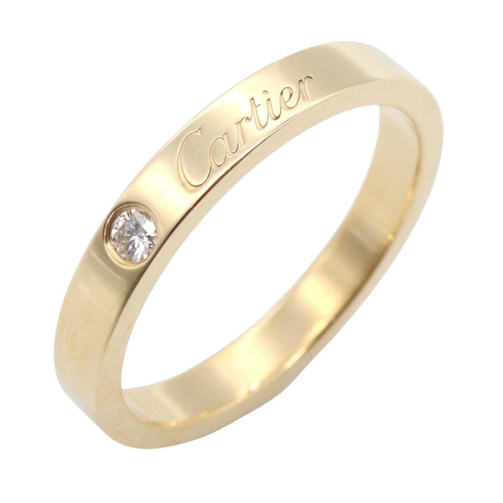 ≪10%OFFクーポン 7/19 20時~7/26 9:59≫カルティエ CARTIER Cドゥカルティエ リング 1PD リング・指輪 ジュエリー K18(イエローゴールド) ダイヤモンド レディース ゴールド系 / クリア系 【中古】|Mike Museum