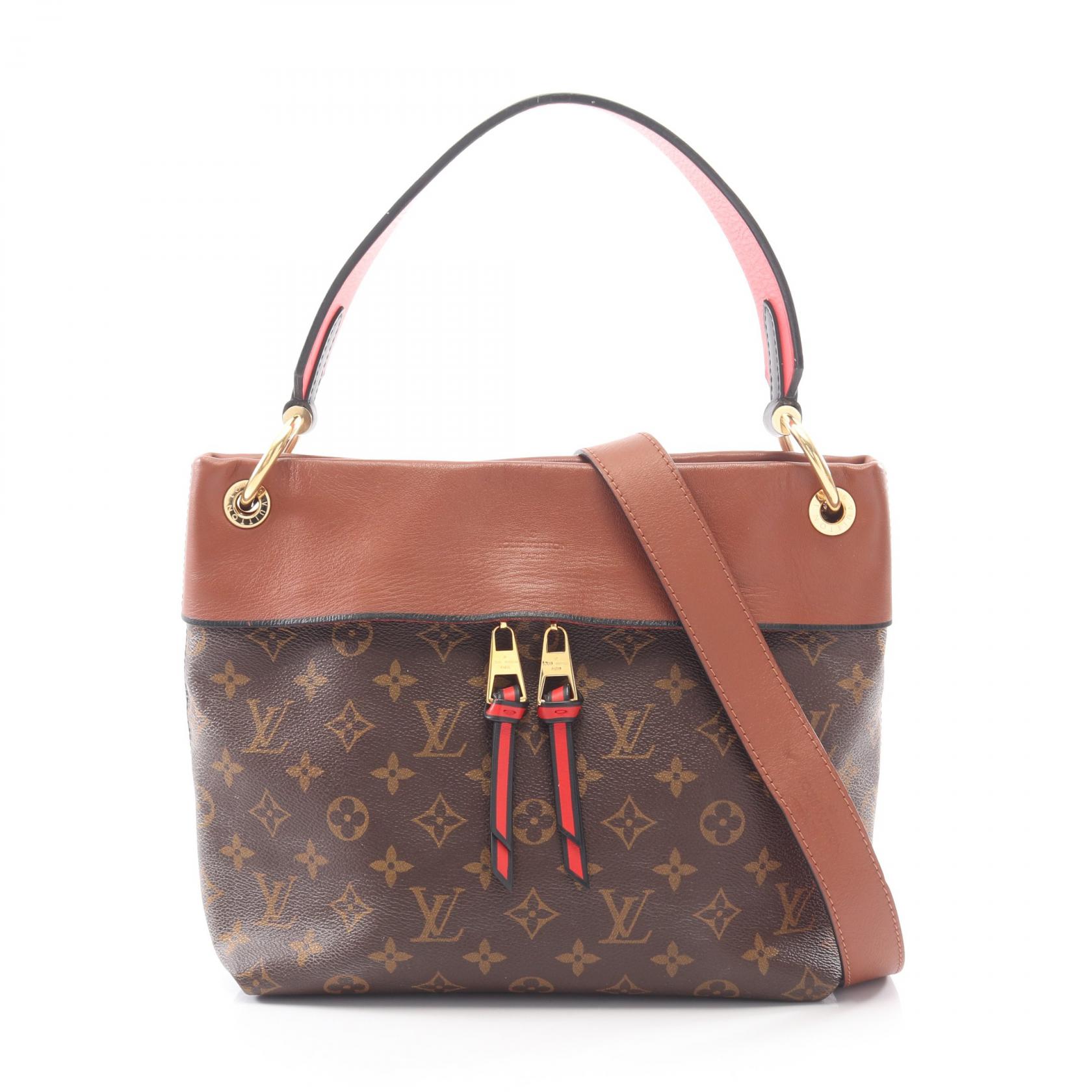 ≪10%OFFクーポン 7/19 20時~7/26 9:59≫ルイ・ヴィトン LOUIS VUITTON テュイルリーブザス モノグラム キャラメル 2WAY ショルダーバッグ バッグ PVCコーティングキャンバス レザー レディース ブラウン系 / ブラック系 / レッド系 M43157 【中古】|Mike Museum