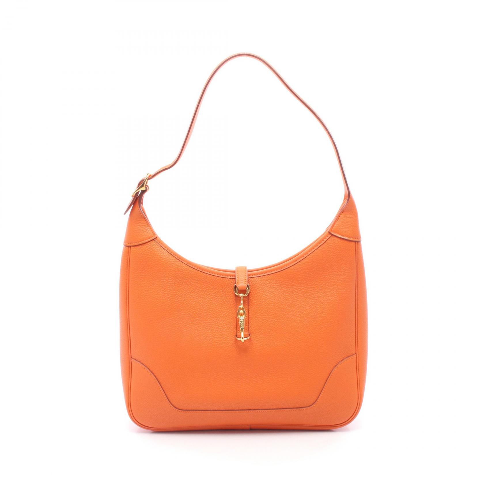 ≪15%OFFクーポン 7/19 20時～7/26 9:59≫エルメス HERMES トリム31 ショルダーバッグ バッグ レザー トゴ レディース オレンジ系 【中古】｜Mike Museum
