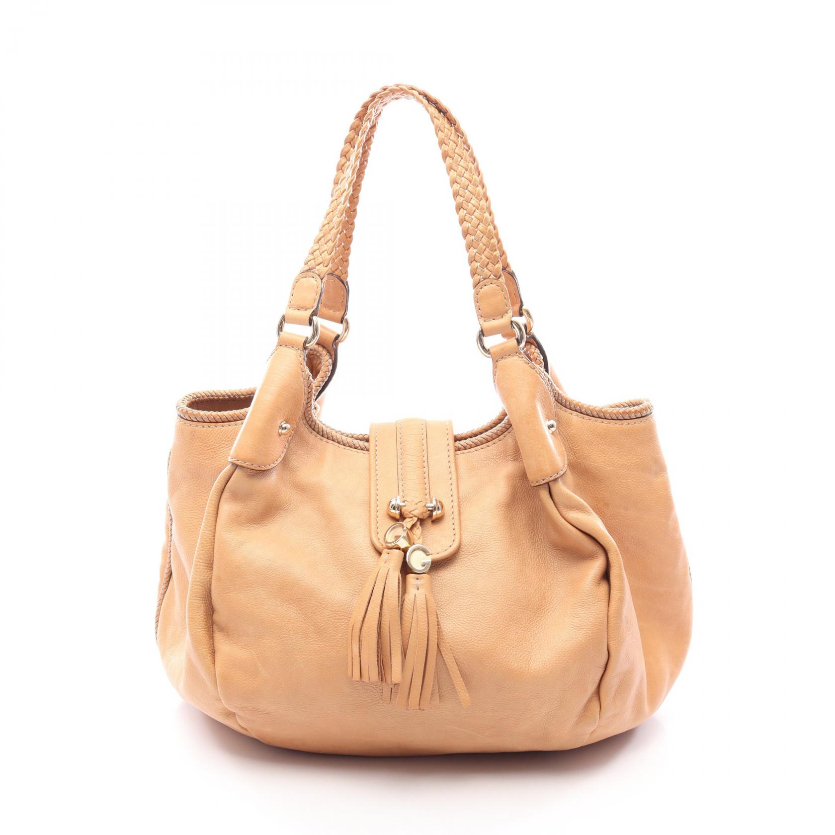 ≪15%OFFクーポン 7/19 20時~7/26 9:59≫グッチ GUCCI マラケシュ ショルダーバッグ バッグ レザー レディース ベージュ系 257029 【中古】|Mike Museum