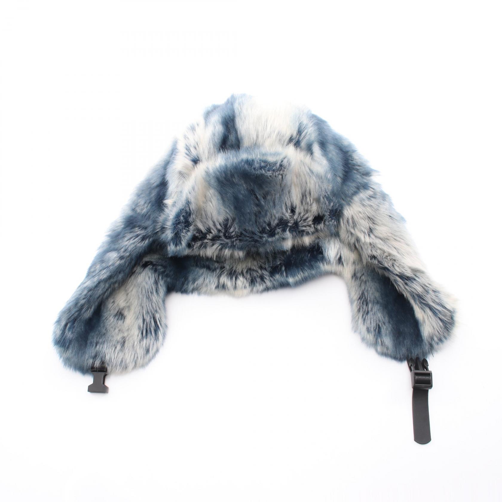 ≪2千円OFFクーポン 7/19 20時～7/26 9:59≫シュプリーム Supreme FAUX FUR TROOPER 帽子 アクリル メンズ アイボリー系 / ブルー系 【中古】｜Mike Museum