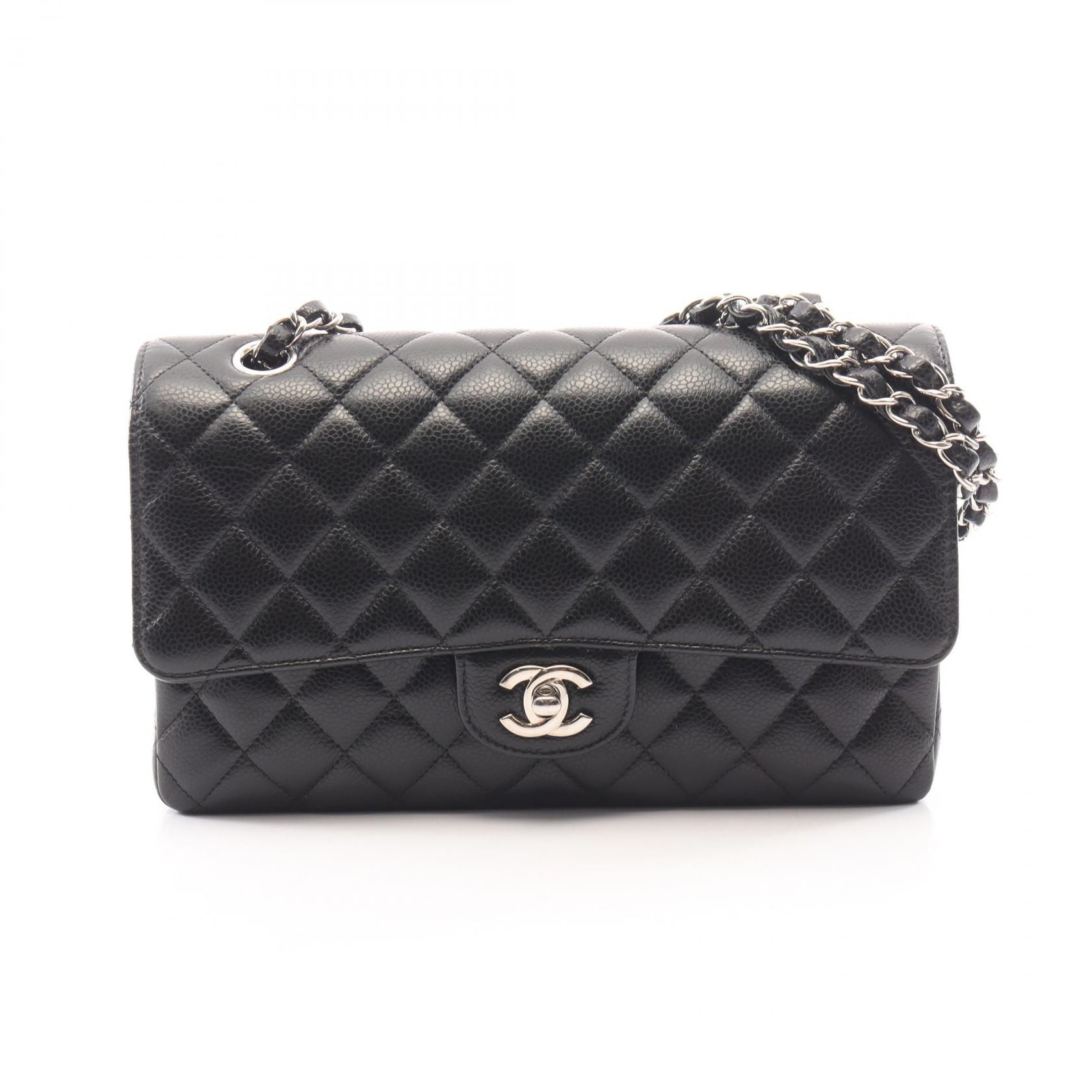 ≪10%OFFクーポン 7/19 20時~7/26 9:59≫シャネル CHANEL マトラッセ Wフラップ ショルダーバッグ バッグ カーフ(牛革) レディース ブラック系 【中古】|Mike Museum