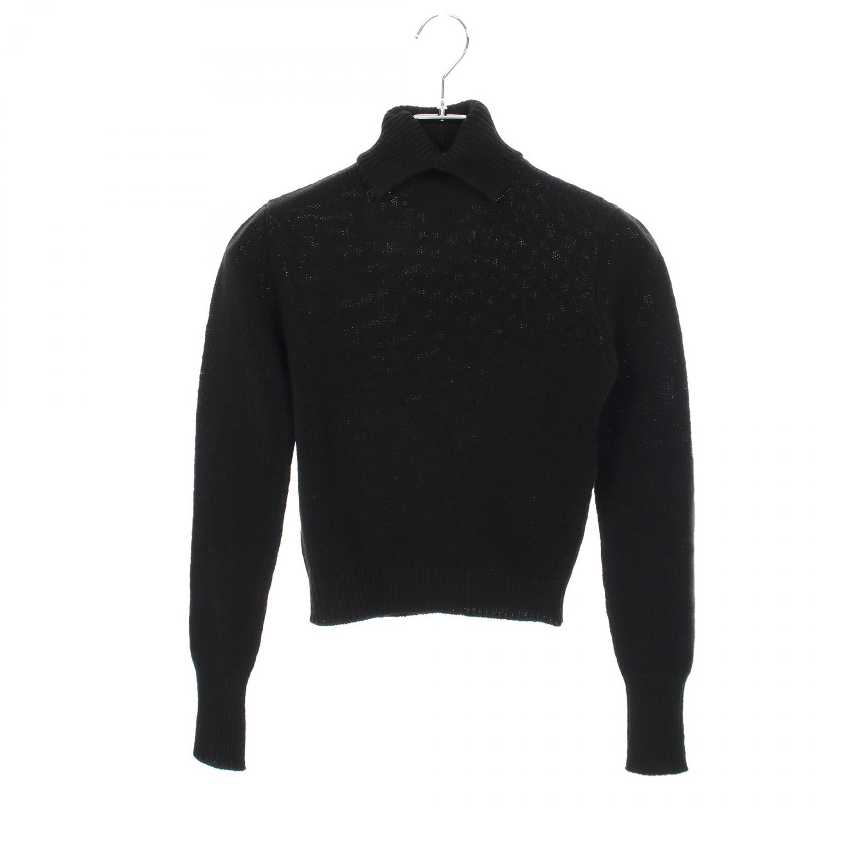 ≪10%OFFクーポン 7/19 20時~7/26 9:59≫プラダ PRADA タートルネック ニット 衣料品 トップス ウール レディース ブラック系 【中古】|Mike Museum