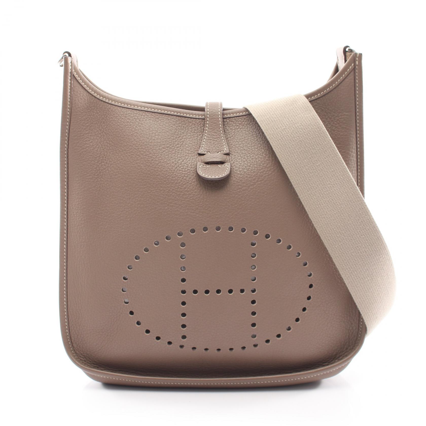 ≪15%OFFクーポン 7/19 20時～7/26 9:59≫エルメス HERMES エヴリン 2 ドゥ PM ショルダーバッグ バッグ トリヨンクレマンス トリヨンクレマンス レディース グレー系 【中古】｜Mike Museum