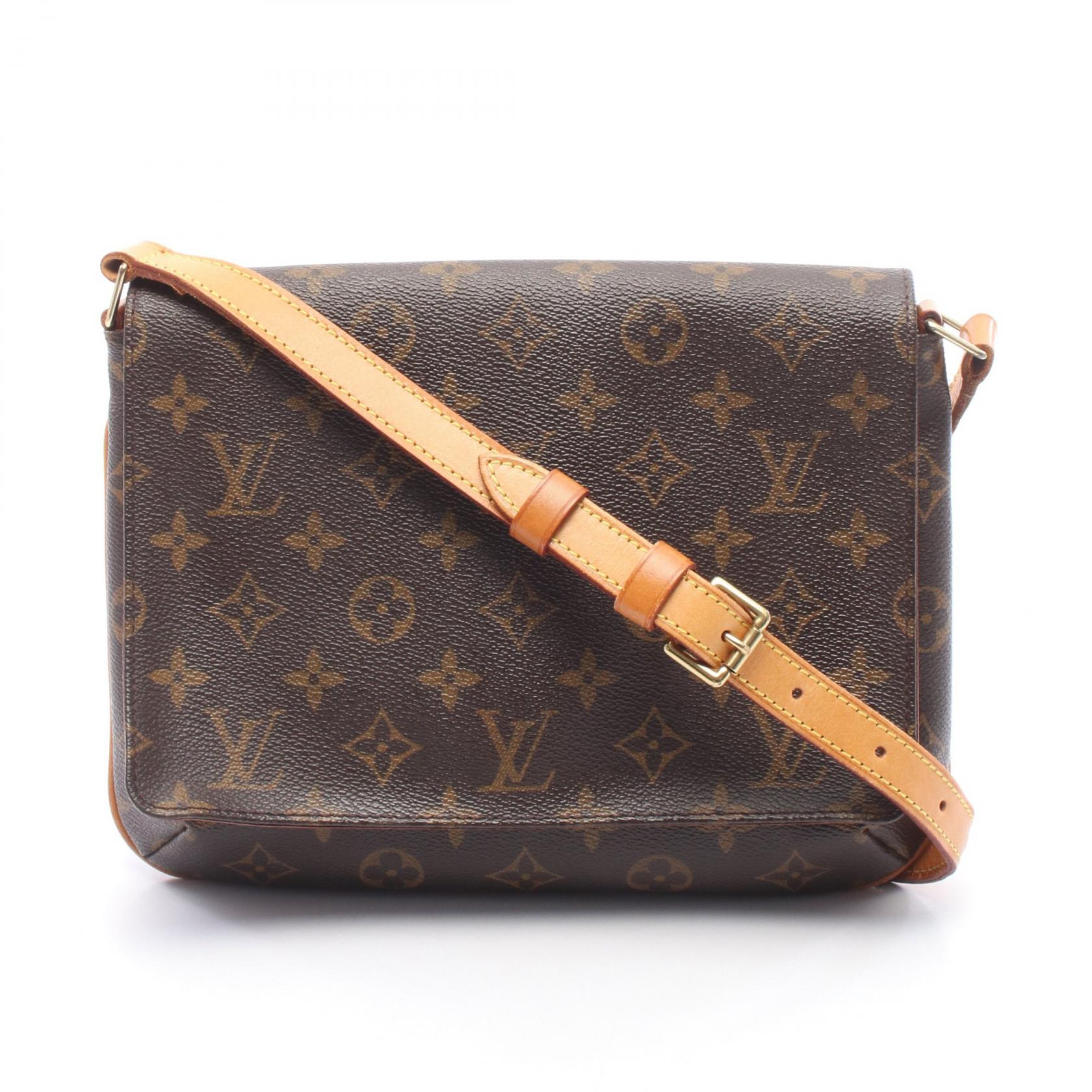 ≪10%OFFクーポン 7/19 20時~7/26 9:59≫ルイ・ヴィトン LOUIS VUITTON ミュゼットタンゴ ショートストラップ ショルダーバッグ バッグ PVCコーティングキャンバス レザー モノグラム レディース ブラウン系 M51257 【中古】|Mike Museum