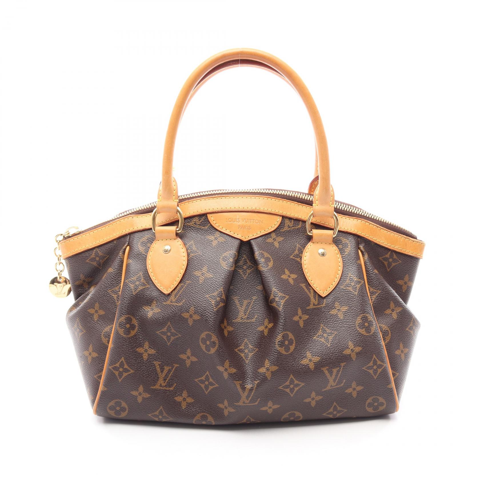 ≪10%OFFクーポン 7/19 20時～7/26 9:59≫ルイ・ヴィトン LOUIS VUITTON ティヴォリPM ハンドバッグ バッグ PVCコーティングキャンバス レザー モノグラム レディース ブラウン系 M40143 【中古】｜Mike Museum