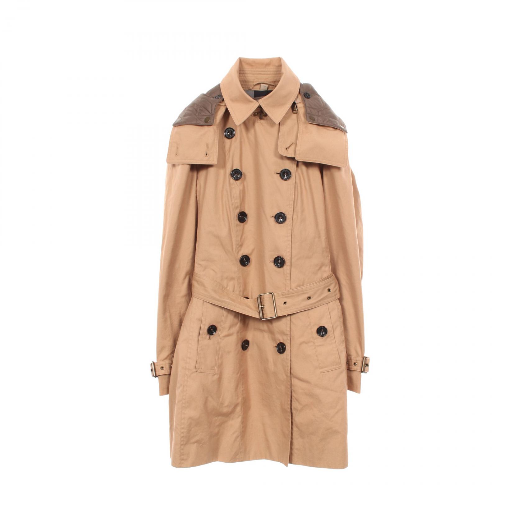≪10%OFFクーポン 7/19 20時～7/26 9:59≫バーバリー BURBERRY トレンチコート 衣料品 アウター コットン レディース ベージュ系 【中古】｜Mike Museum