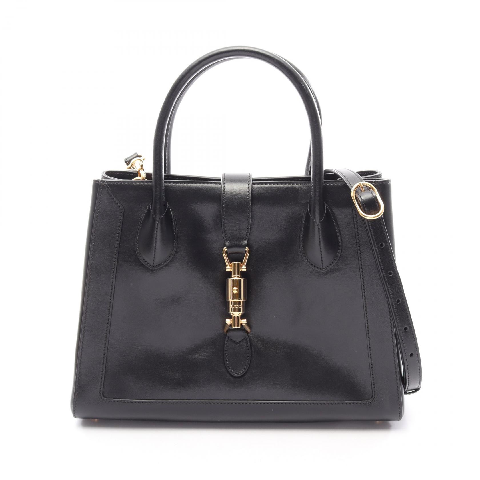≪10%OFFクーポン 7/19 20時～7/26 9:59≫グッチ GUCCI ジャッキー 1961 2WAY ハンドバッグ バッグ レザー レディース ブラック系 649016 【中古】｜Mike Museum