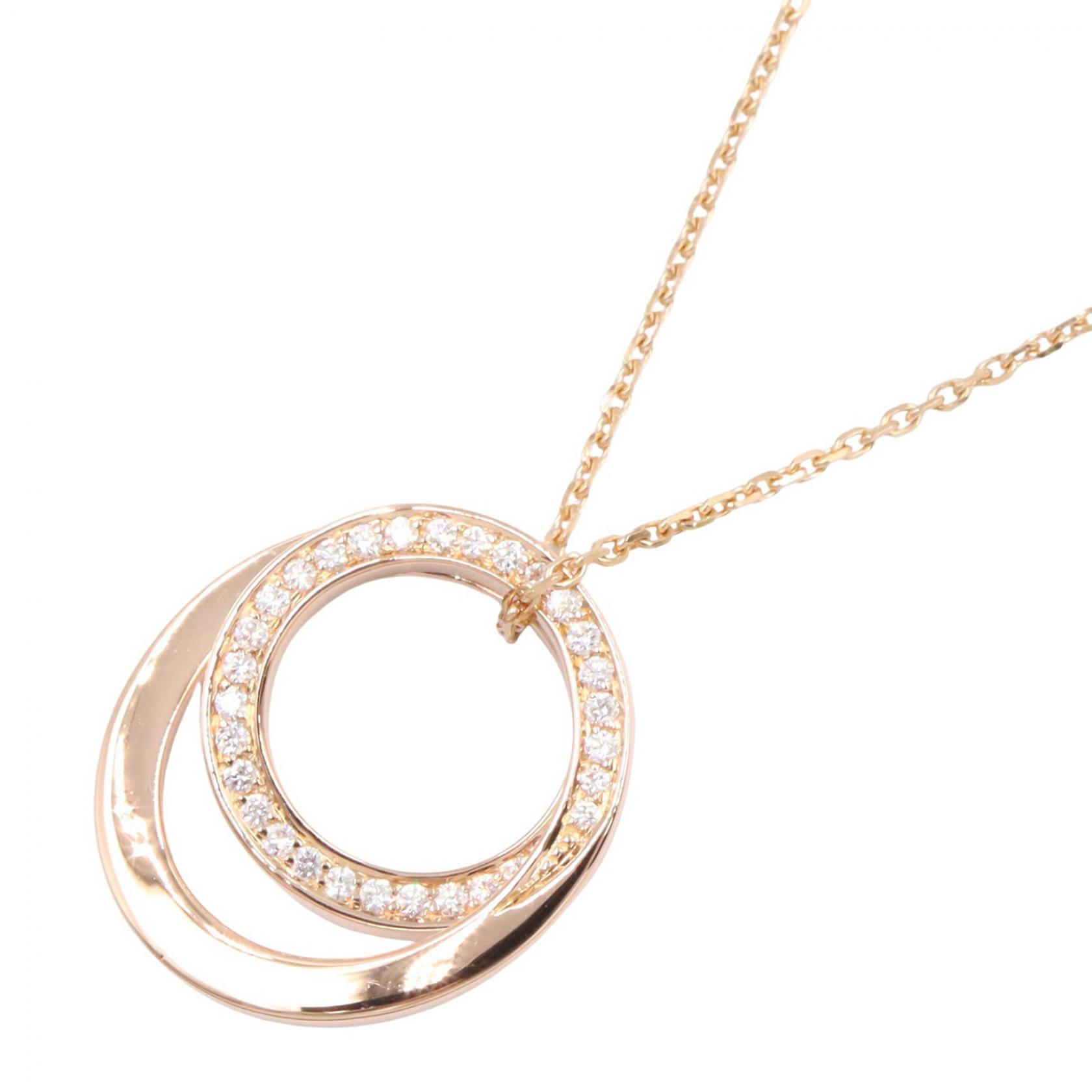 ≪10%OFFクーポン 7/19 20時～7/26 9:59≫カルティエ CARTIER エタンセル ダイヤ ネックレス ネックレス ジュエリー K18PG（ピンクゴールド） ダイヤモンド レディース ゴールド系 / クリア系 【中古】｜Mike Museum
