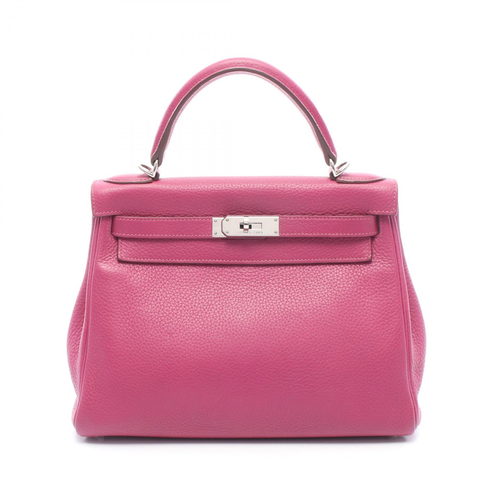 ≪10%OFFクーポン 7/19 20時~7/26 9:59≫エルメス HERMES ケリー28 トスカ 内縫い 2WAY ハンドバッグ バッグ トリヨンクレマンス トリヨンクレマンス レディース パープル系 【中古】|Mike Museum