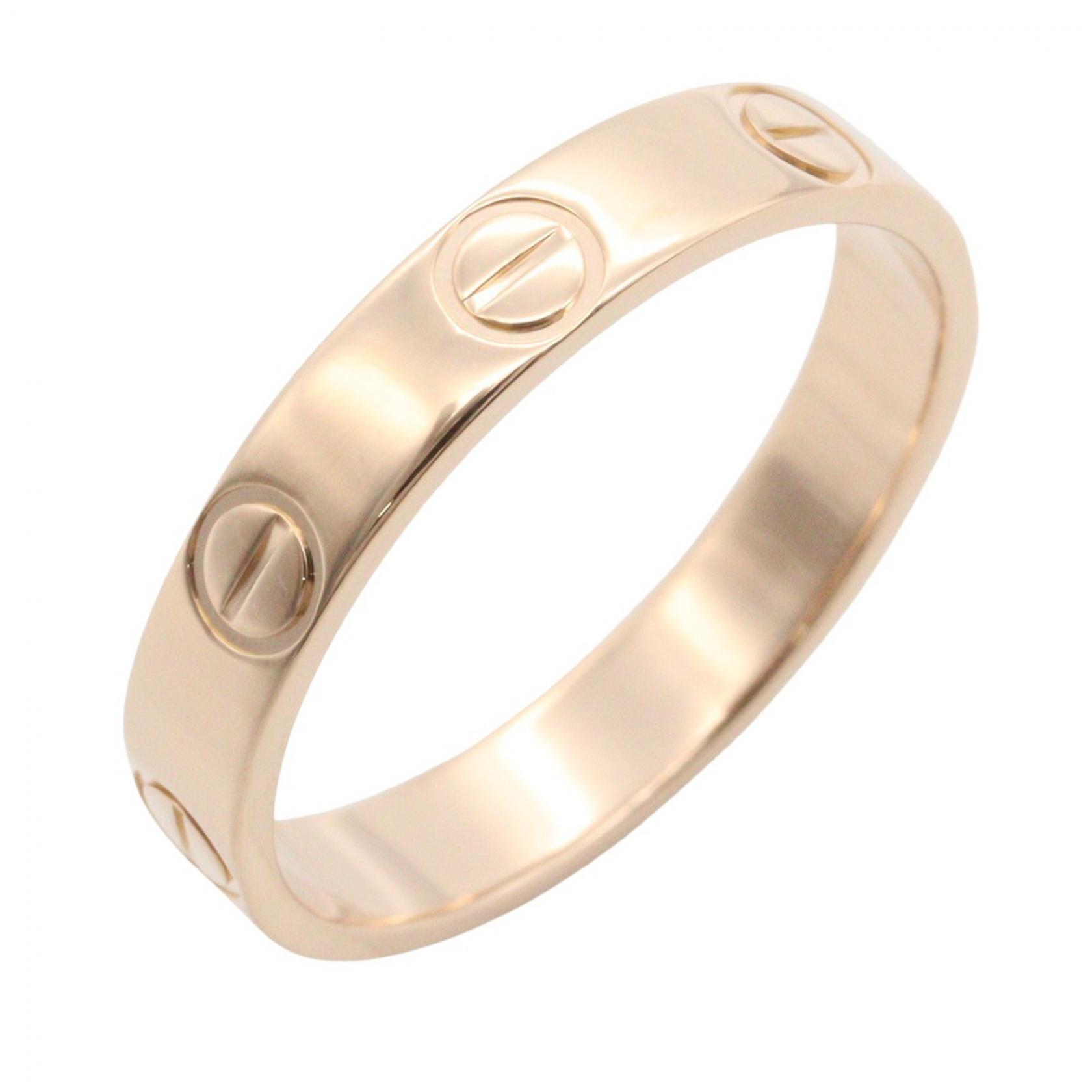 【P5倍&times;5%クーポン｜7/29 20時～8/2 23:59】カルティエ CARTIER ミニラブリング リング・指輪 ジュエリー K18PG（ピンクゴールド） メンズ レディース ゴールド系 B4085200 【中古】｜Mike Museum