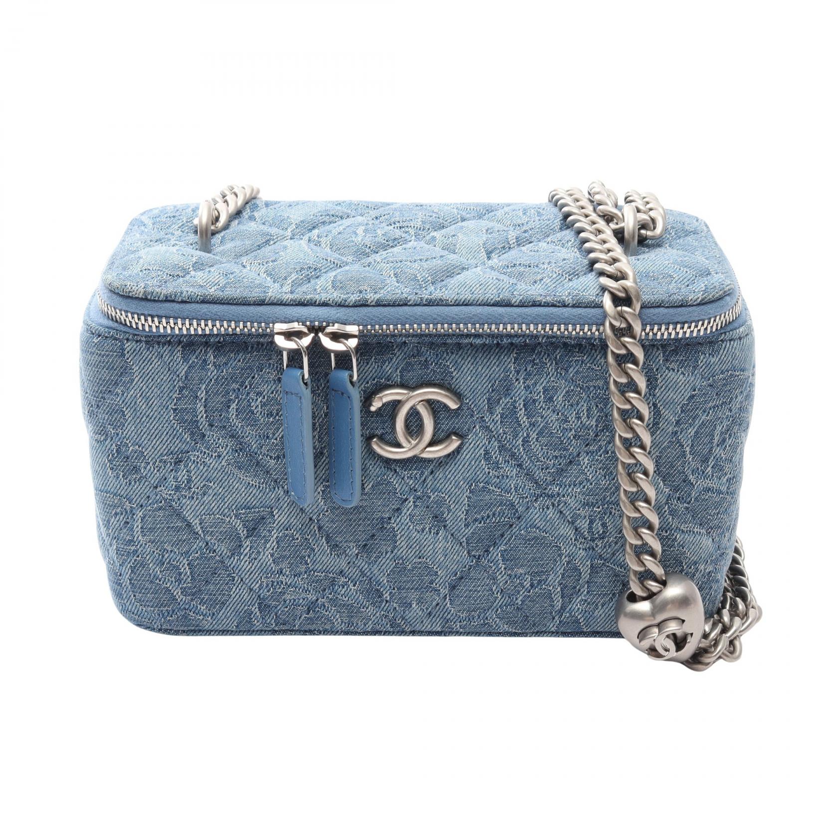 ≪10%OFFクーポン 7/19 20時~7/26 9:59≫シャネル CHANEL マトラッセ バニティ ショルダーバッグ バッグ デニム レディース ブルー系 AP3204 【中古】|Mike Museum