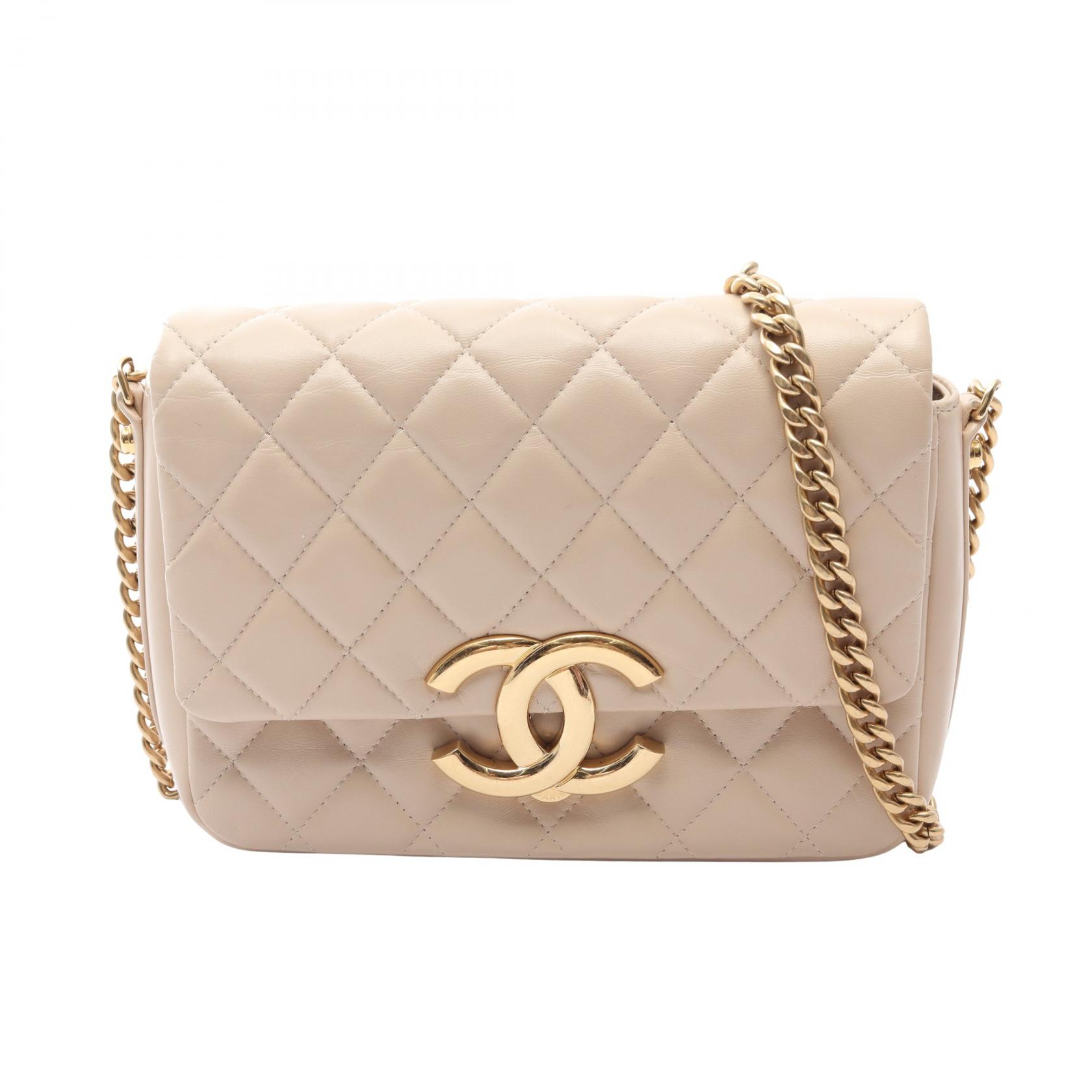 ≪10%OFFクーポン 7/19 20時～7/26 9:59≫シャネル CHANEL マトラッセ ショルダーバッグ バッグ レザー レディース ベージュ系 AS3855 【中古】｜Mike Museum