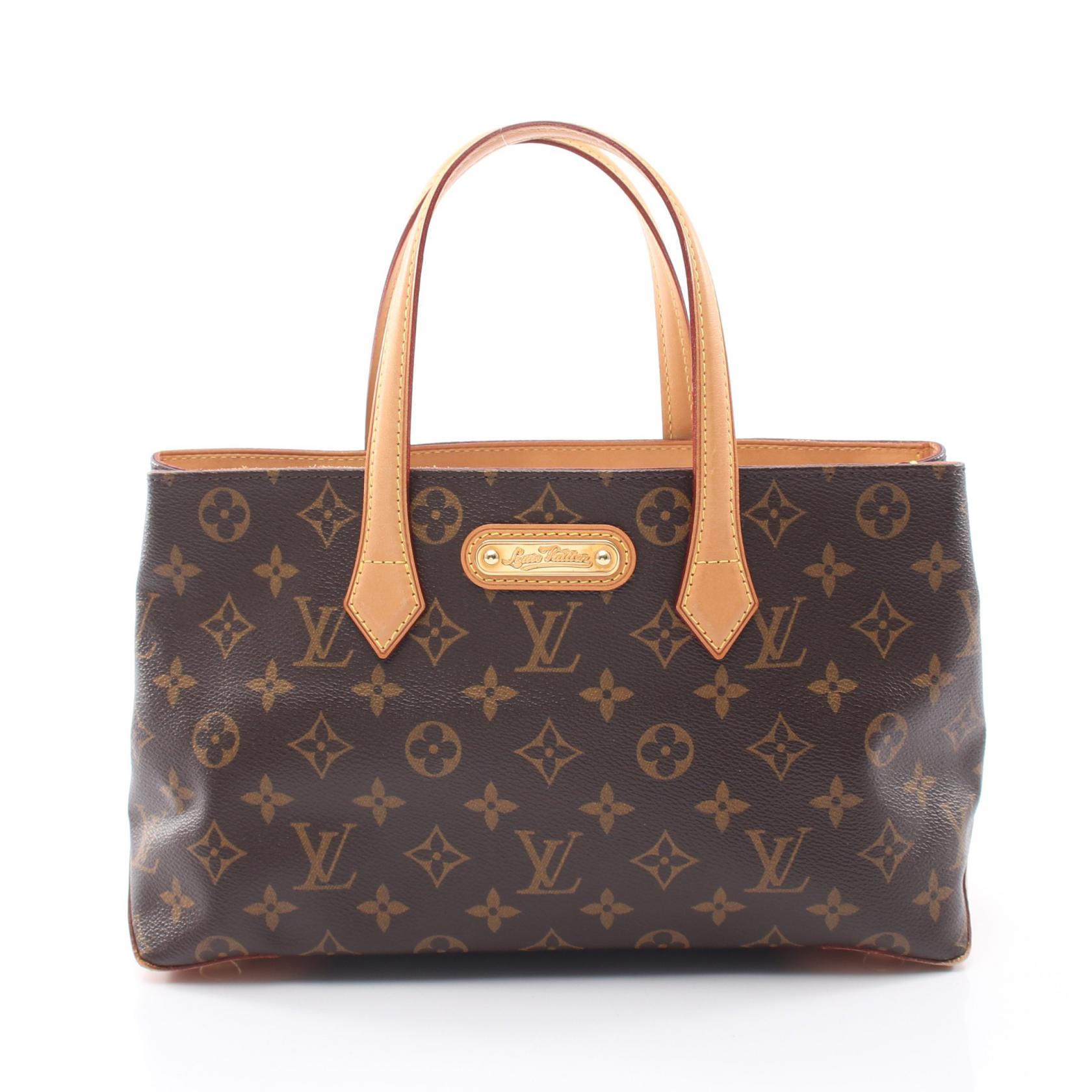 ≪10%OFFクーポン 7/19 20時～7/26 9:59≫ルイ・ヴィトン LOUIS VUITTON ウィルシャーPM モノグラム ハンドバッグ バッグ PVCコーティングキャンバス レザー モノグラム レディース ブラウン系 M45643 【中古】｜Mike Museum 96,800円