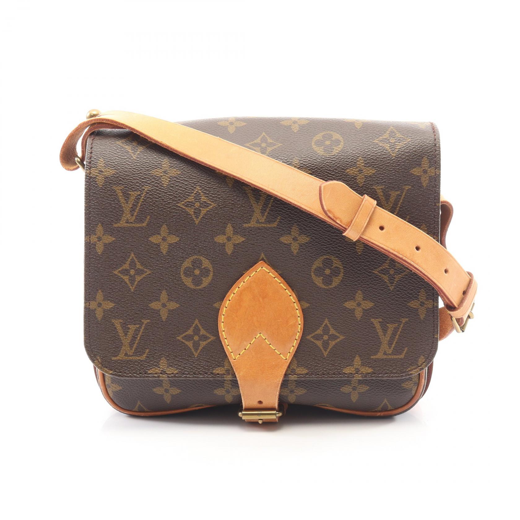 ≪10%OFFクーポン 7/19 20時~7/26 9:59≫ルイ・ヴィトン LOUIS VUITTON カルトシエールMM モノグラム ショルダーバッグ バッグ PVCコーティングキャンバス レザー レディース ブラウン系 M51253 【中古】|Mike Museum