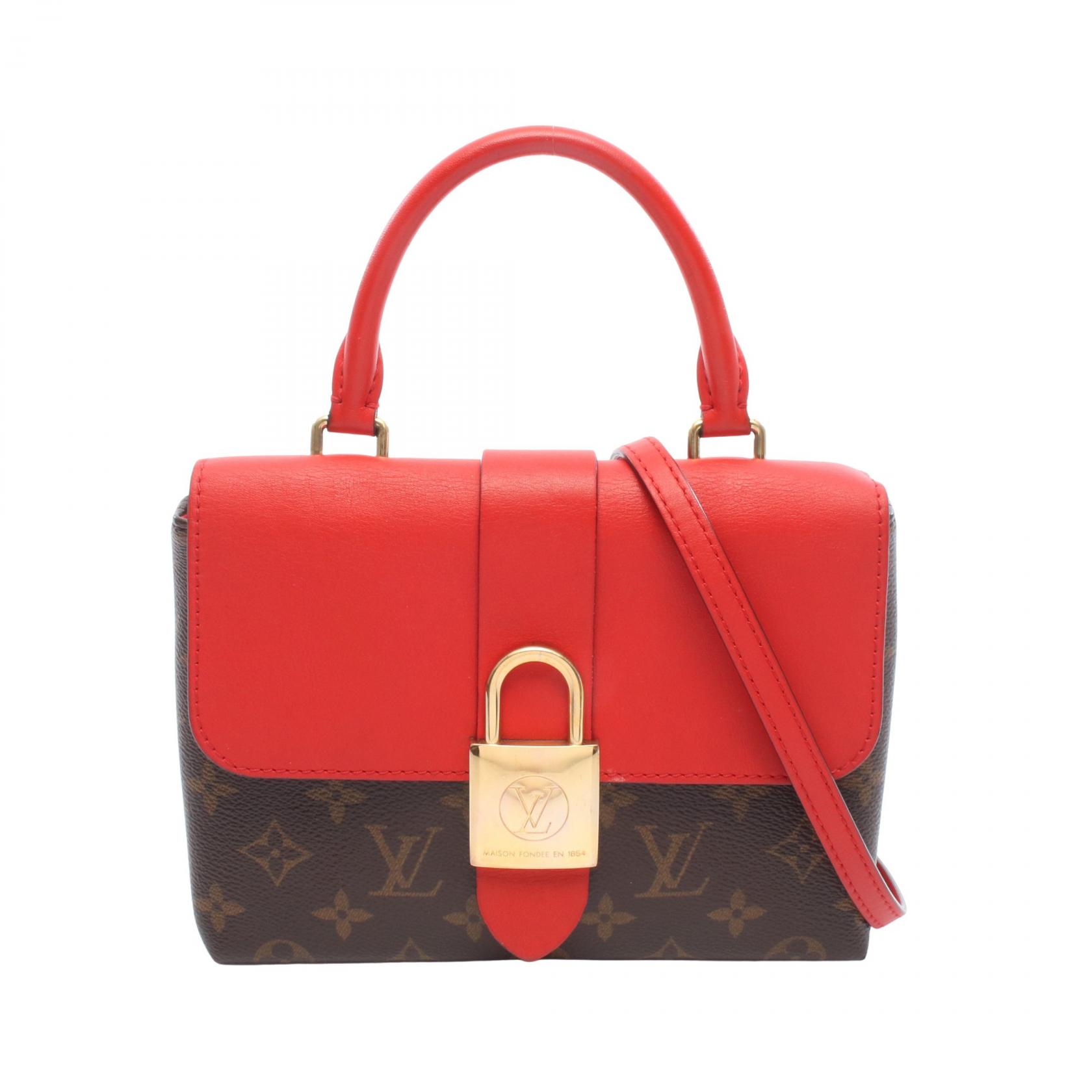 ≪10%OFFクーポン 7/19 20時～7/26 9:59≫ルイ・ヴィトン LOUIS VUITTON ロッキーBB モノグラム コクリコ 2WAY ハンドバッグ バッグ PVCコーティングキャンバス レザー レディース ブラウン系 / レッド系 M44141 【中古】｜Mike Museum