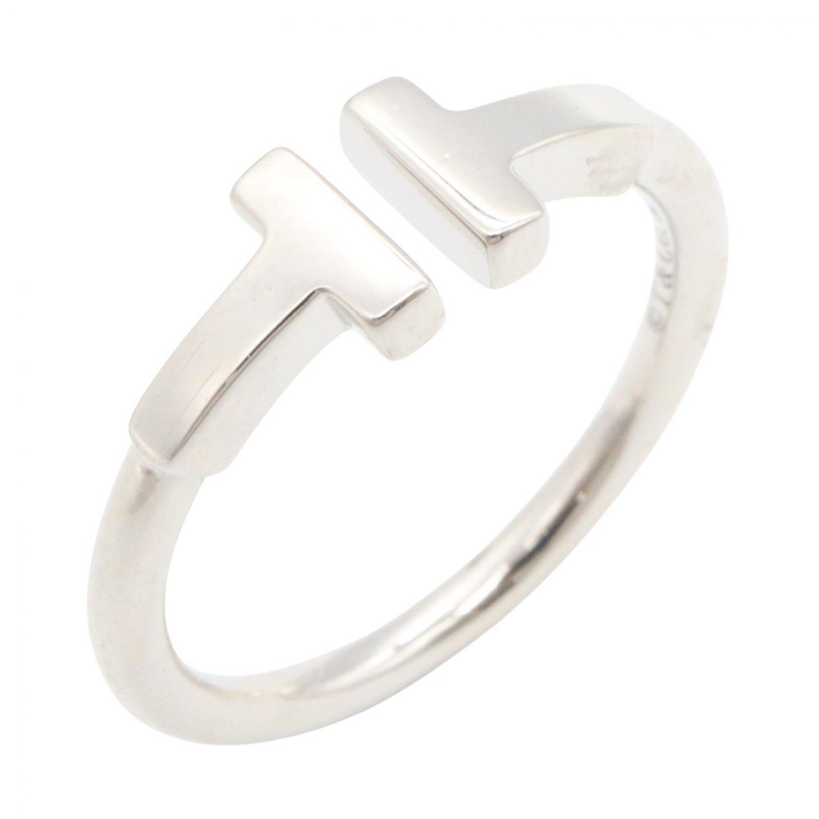 ≪10%OFFクーポン 7/19 20時～7/26 9:59≫ティファニー TIFFANY＆CO Tワイヤーリング リング・指輪 ジュエリー K18WG（ホワイトゴールド） レディース シルバー系 60148359 【中古】｜Mike Museum