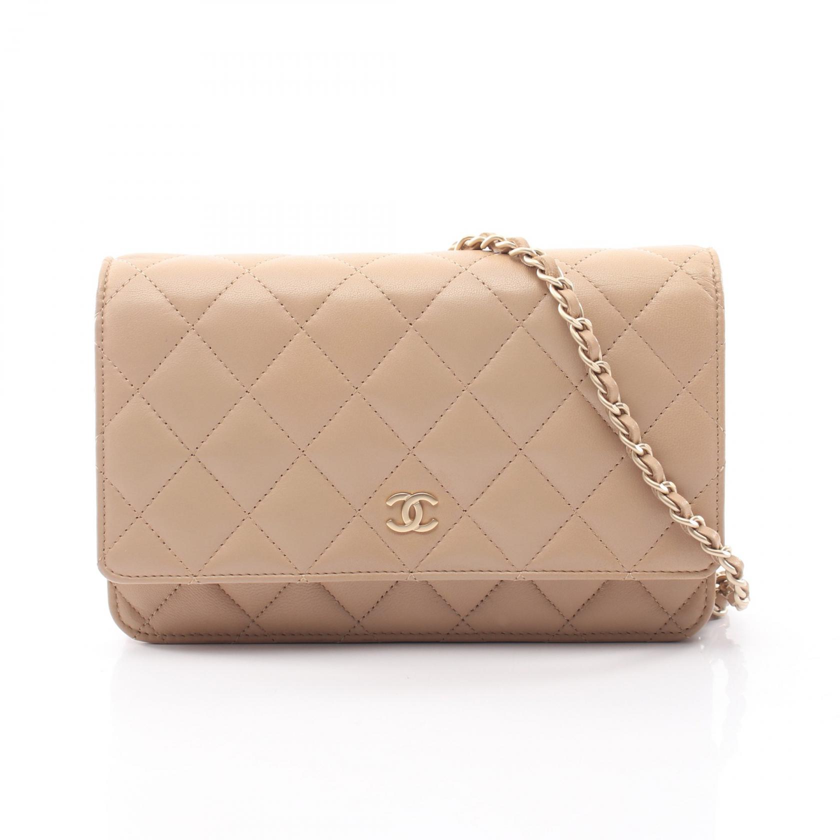 シャネル CHANEL マトラッセ ショルダーバッグ バッグ ラムスキン(羊革) レディース ベージュ系 【中古】|Mike Museum
