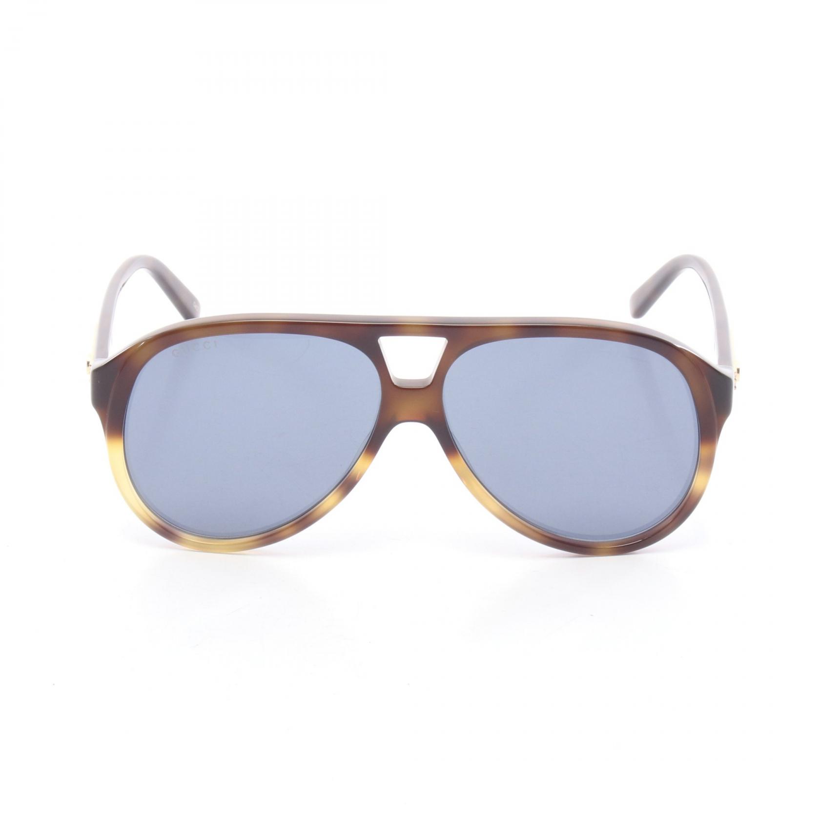 【P5倍&times;5%クーポン｜7/29 20時～8/2 23:59】グッチ GUCCI サングラス 衣料品 プラスチック メンズ ブラウン系 GG1286S004 【新品】｜Mike Museum