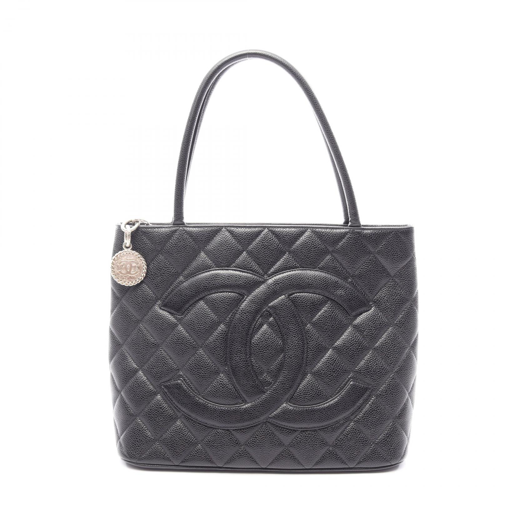 ≪10%OFFクーポン 7/19 20時~7/26 9:59≫シャネル CHANEL 復刻トート トートバッグ バッグ キャビアスキン(グレインドカーフ) レディース ブラック系 A01804 【中古】|Mike Museum