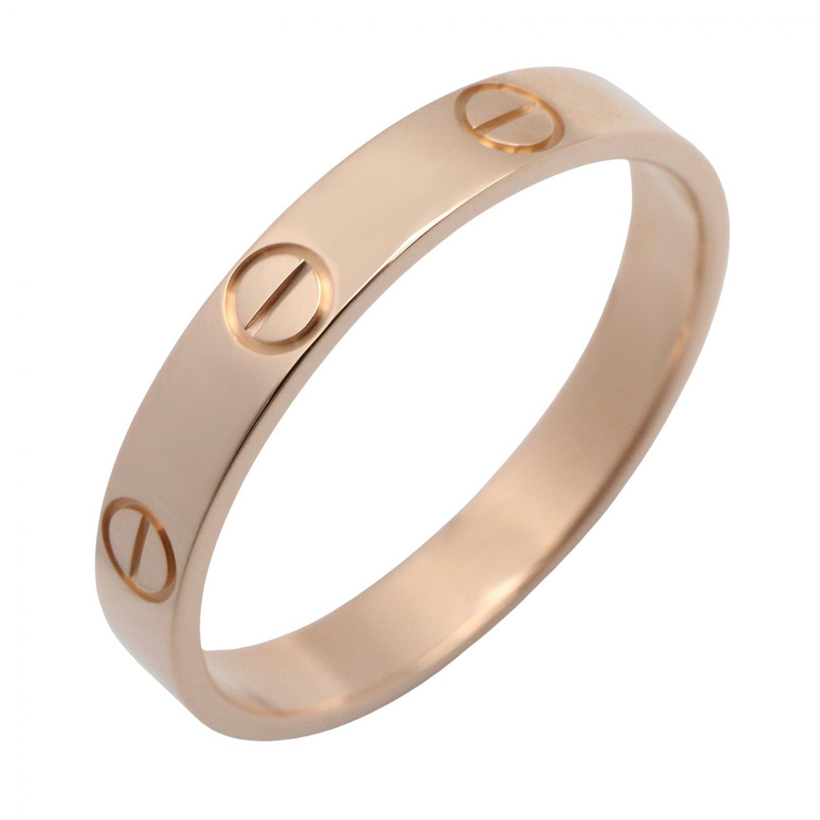 【P5倍&times;5%クーポン｜7/29 20時～8/2 23:59】カルティエ CARTIER ミニラブリング リング・指輪 ジュエリー K18PG（ピンクゴールド） メンズ レディース ゴールド系 【中古】｜Mike Museum