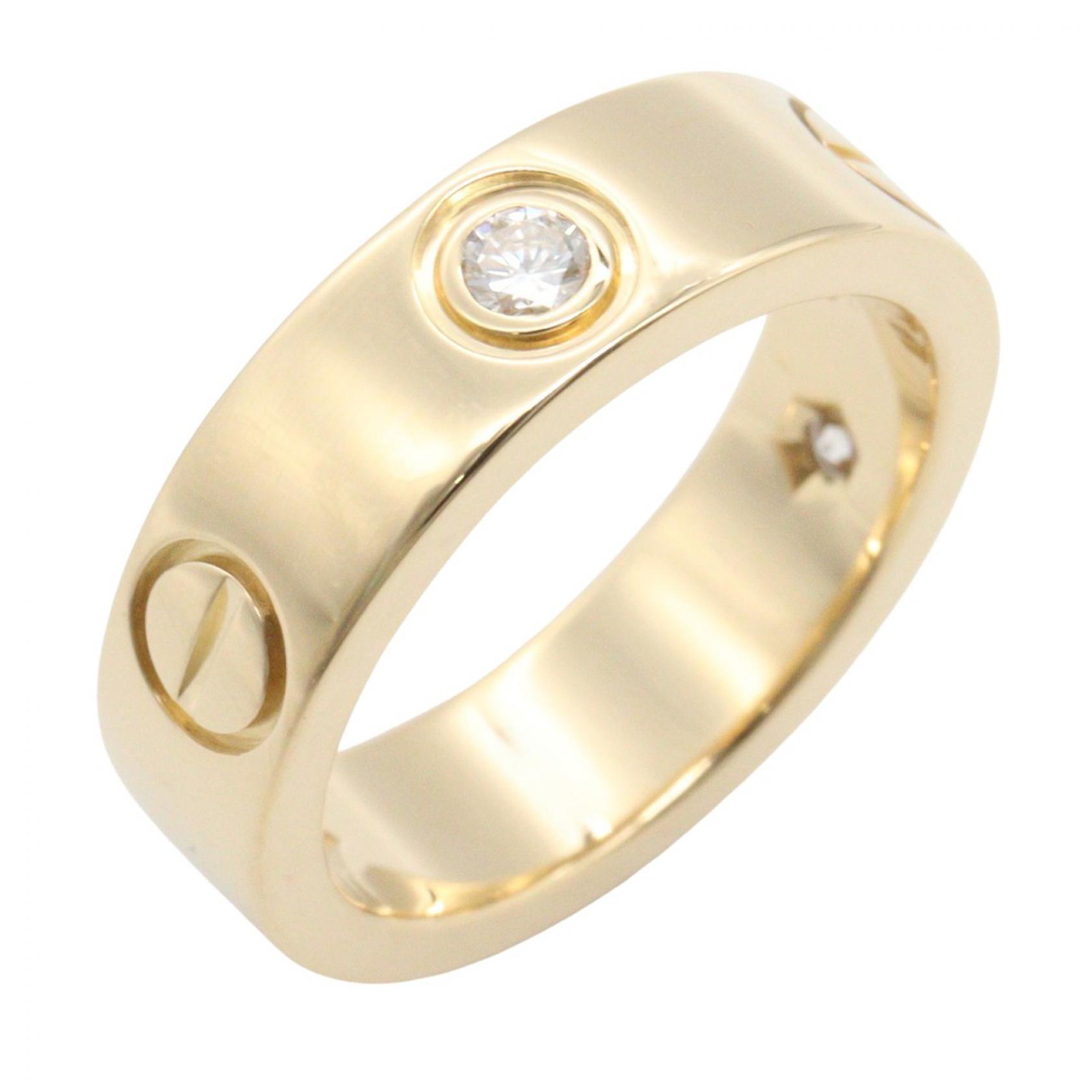 ≪10%OFFクーポン 7/19 20時~7/26 9:59≫カルティエ CARTIER ラブリング 3PD リング・指輪 ジュエリー K18(イエローゴールド) ダイヤモンド レディース ゴールド系 / クリア系 B4032400 【中古】|Mike Museum