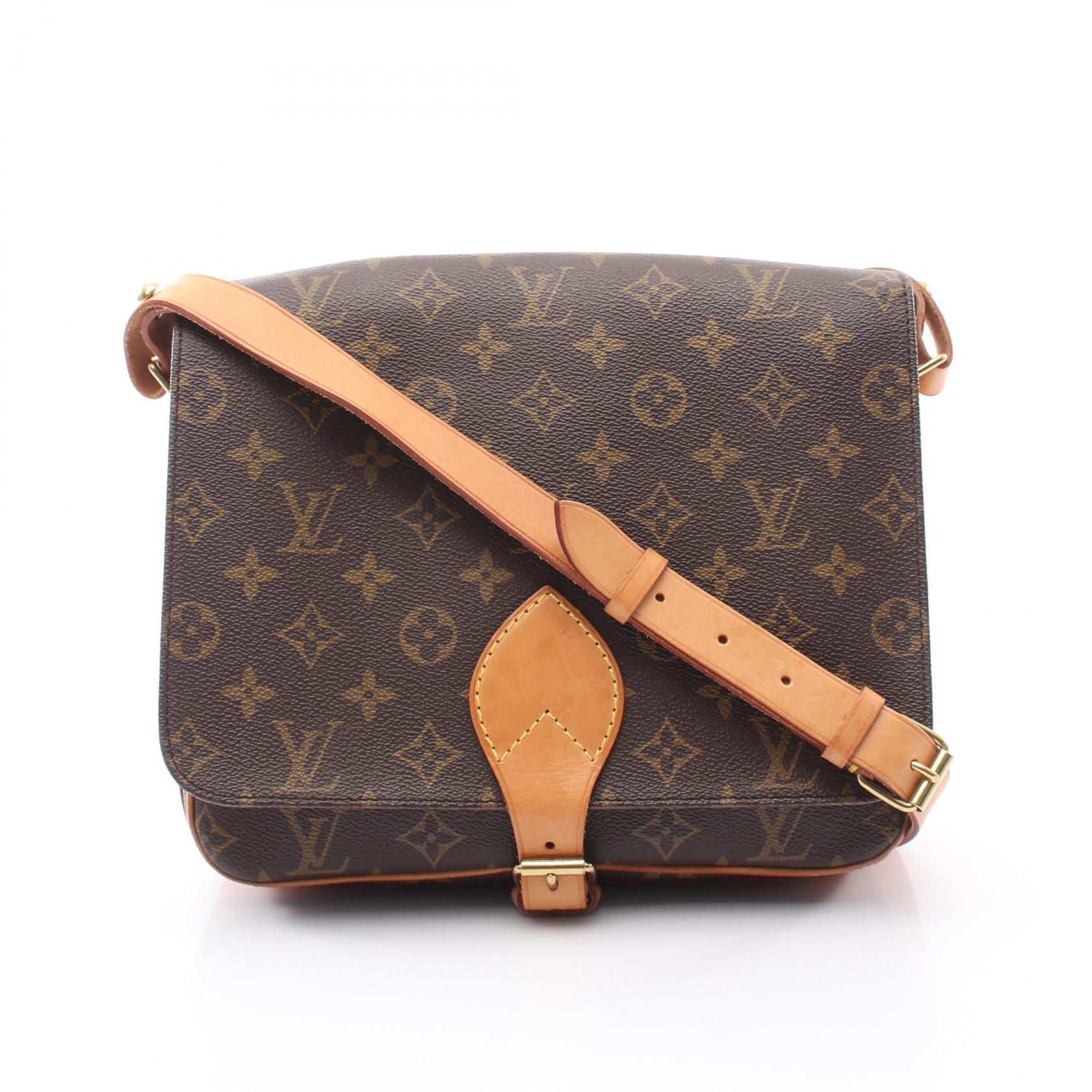 ≪10%OFFクーポン 7/19 20時~7/26 9:59≫ルイ・ヴィトン LOUIS VUITTON カルトシエールGM ショルダーバッグ バッグ PVCコーティングキャンバス レザー モノグラム レディース ブラウン系 M51252 【中古】|Mike Museum